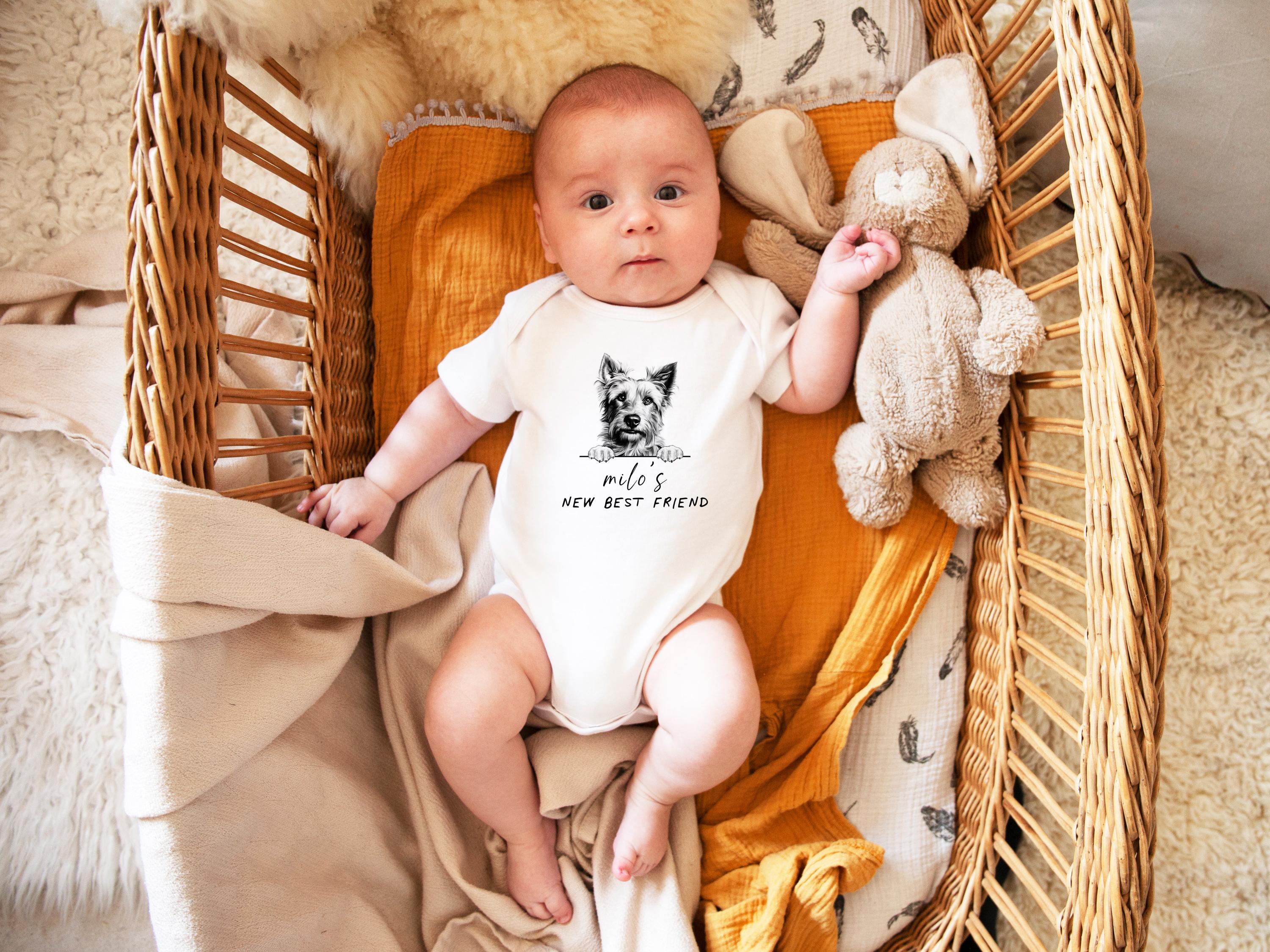 Dog's New Best Friend Custom Baby Bodysuit