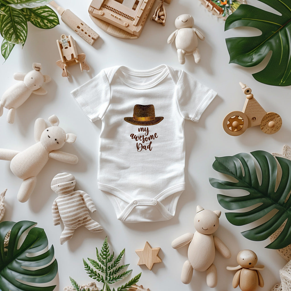 "My Awesome Dad" Baby Bodysuit
