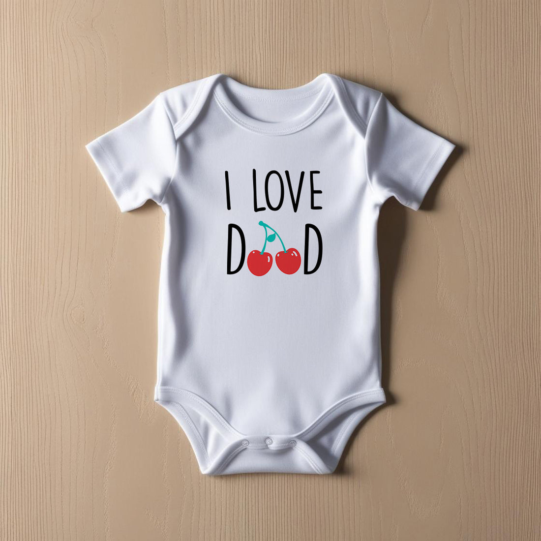 I Love Dad Baby Bodysuit