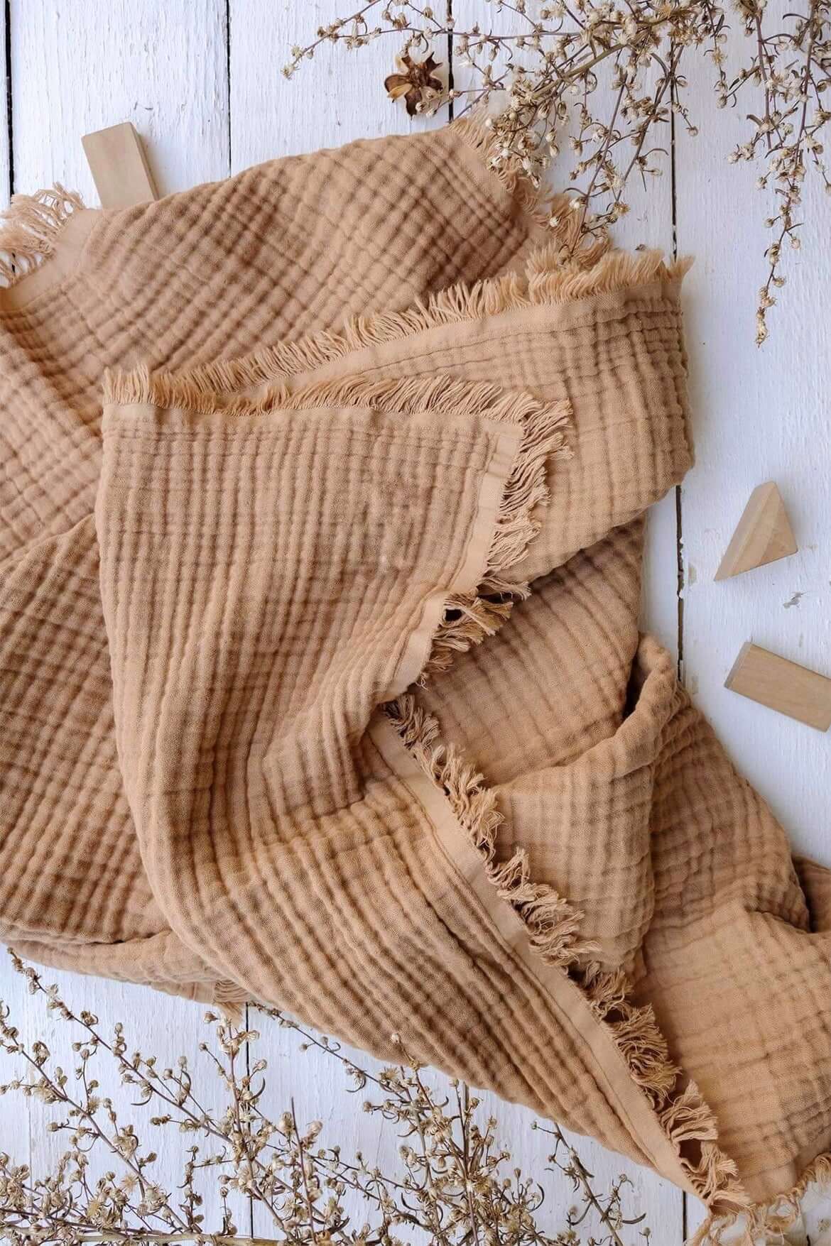 Almond Muslin Blanket