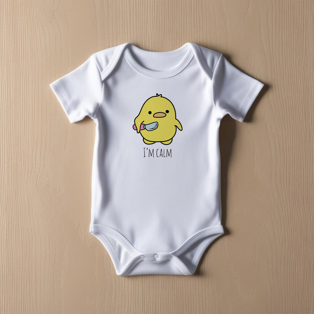 I'm Calm Funny Baby Bodysuit