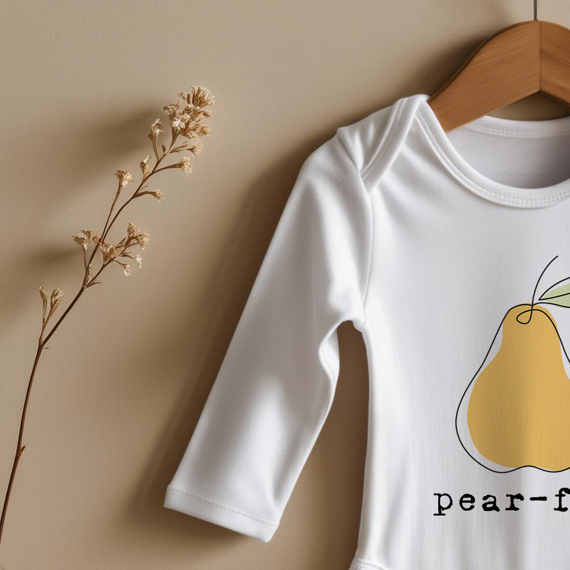 "Pear-fect" Baby Bodysuit