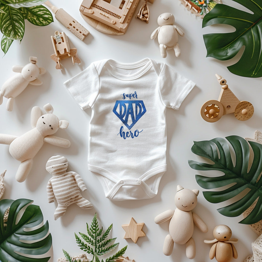 "Super Dad Hero" Baby Bodysuit