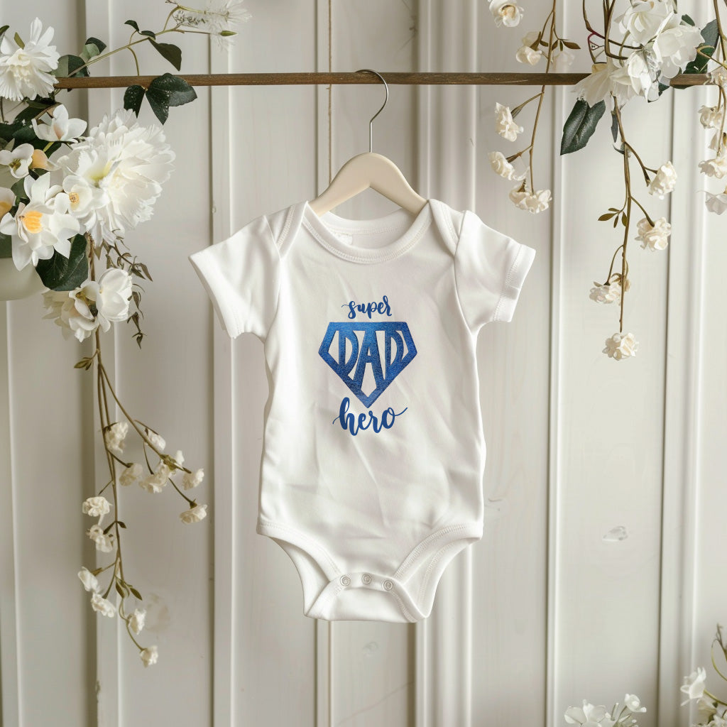 "Super Dad Hero" Baby Bodysuit