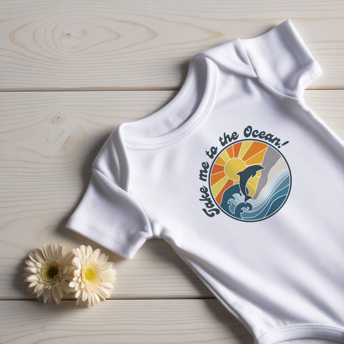 Take Me To The Ocean Baby Bodysuit