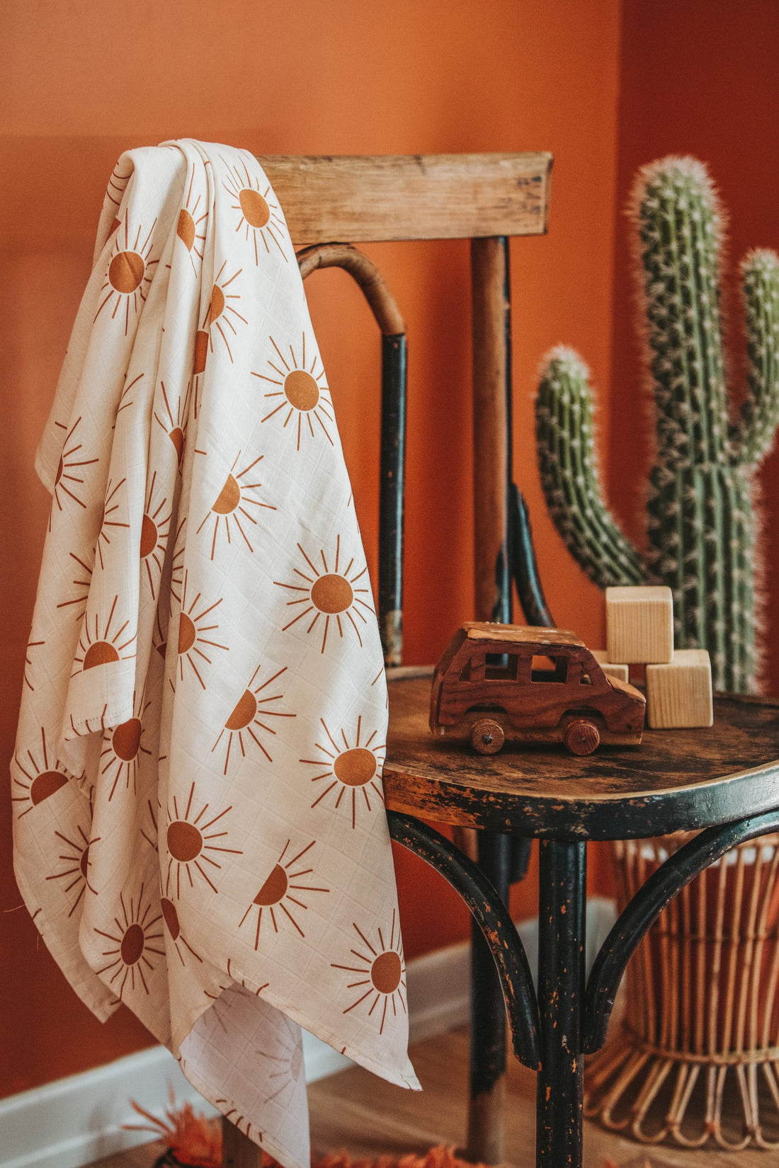 Sun and Sun Muslin Swaddle - Blzandco