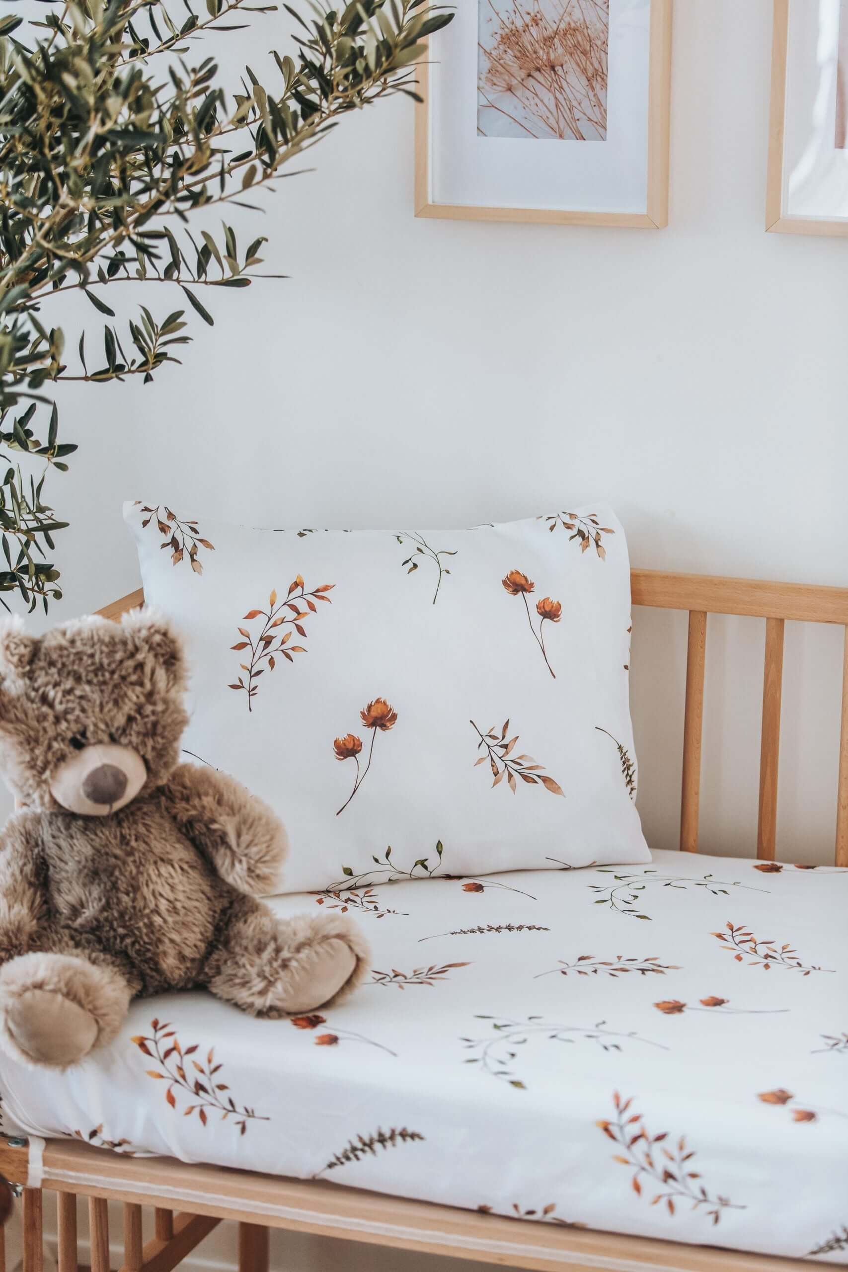 Autumn Flower Crib Sheet - Blzandco