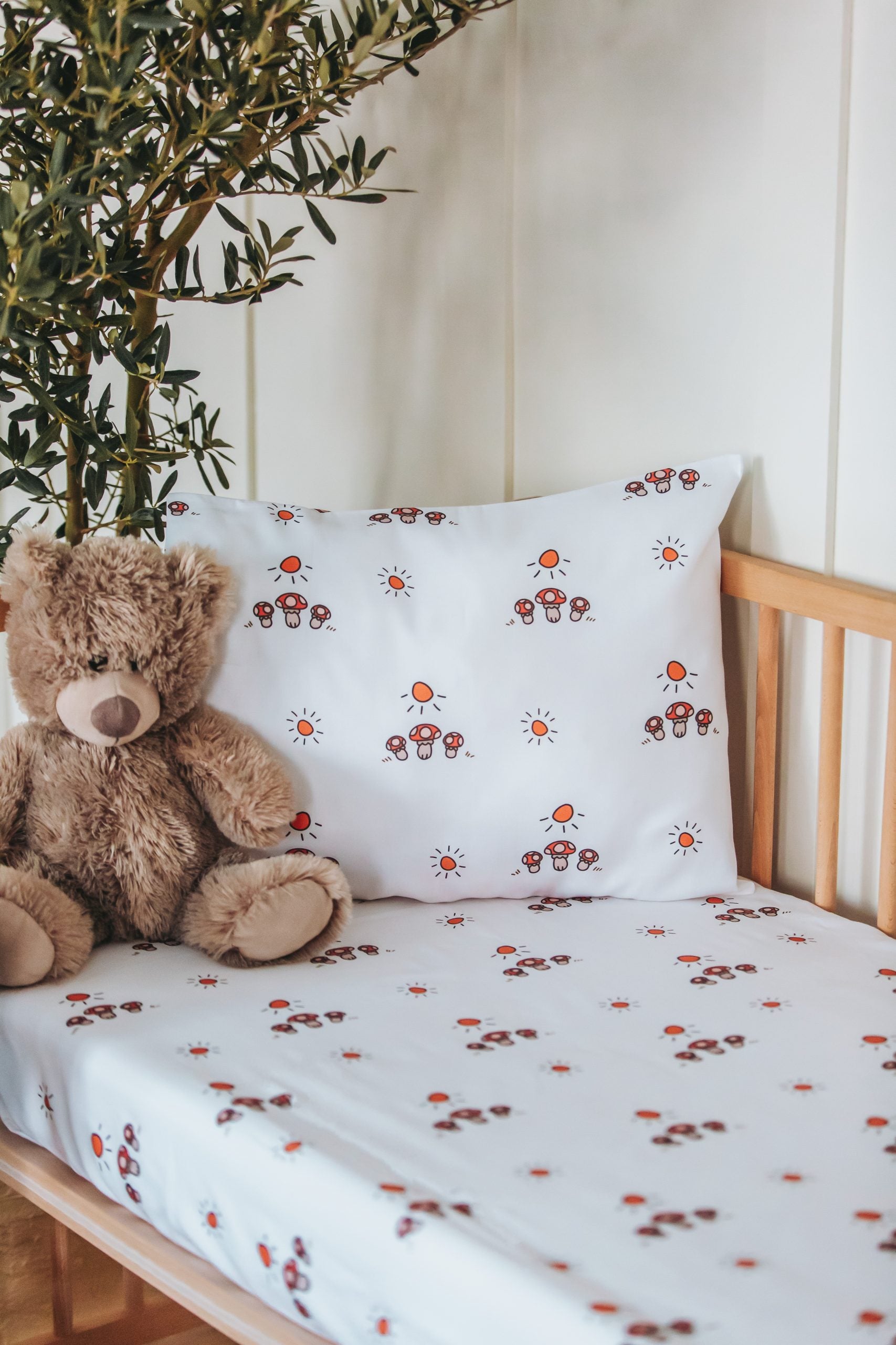 Little Mushroom Crib Sheet – Blzandco