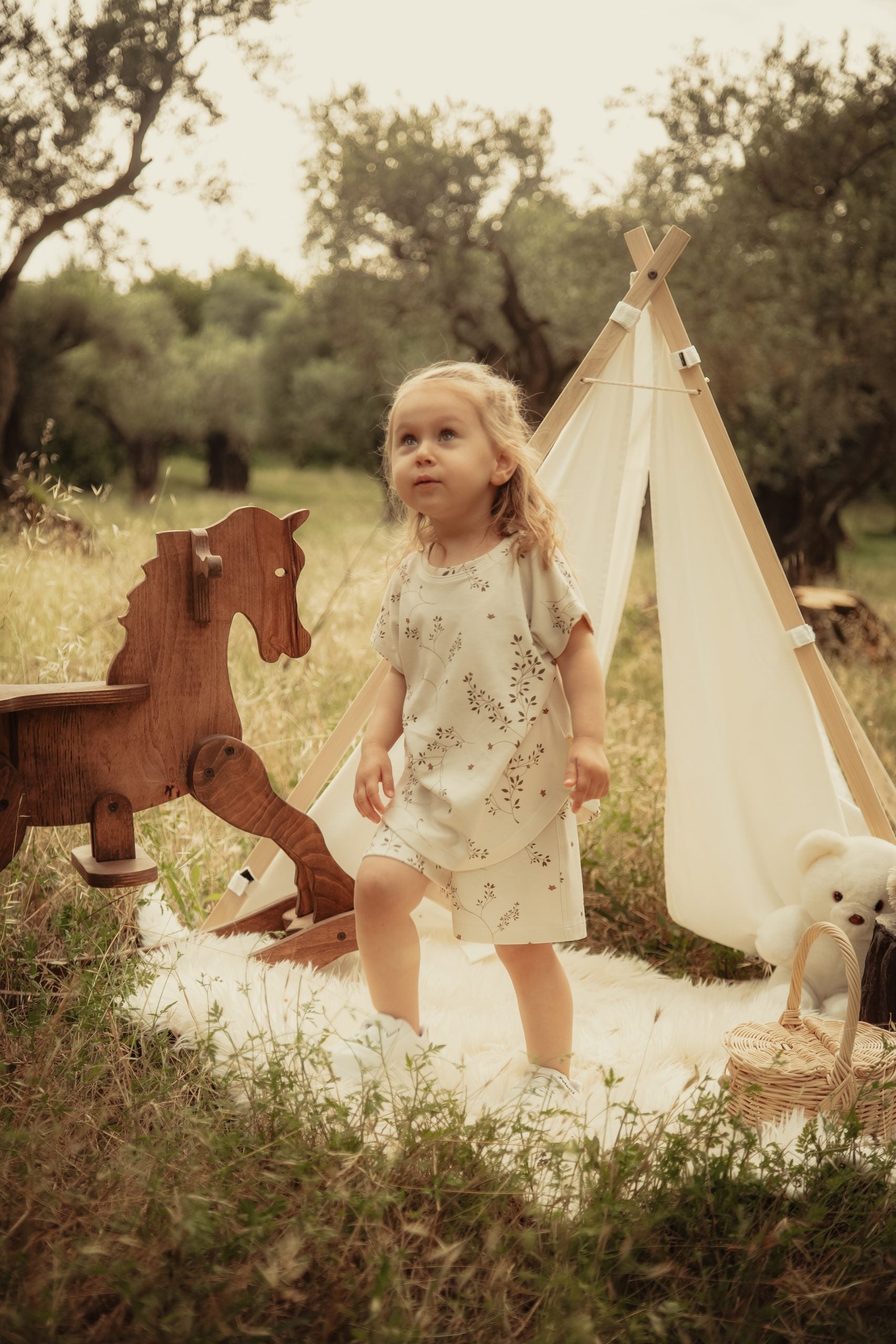 Brown Ivy Tee & Short Set - Blzandco