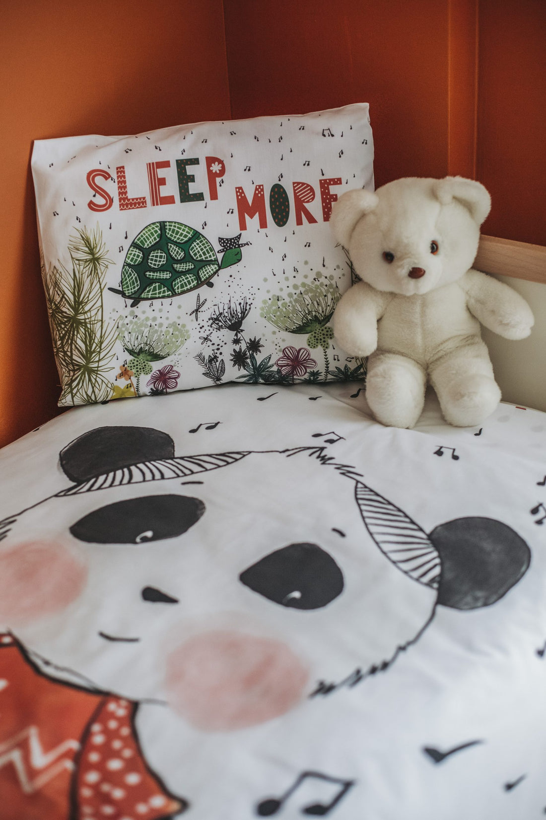 Happy Panda Duvet Cover and Pillow Case - Blzandco