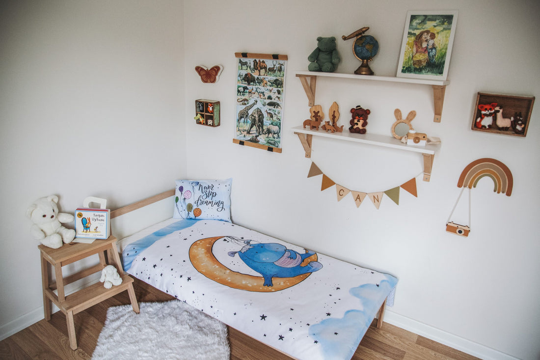 Hippo Duvet Cover and Pillow Case - Blzandco