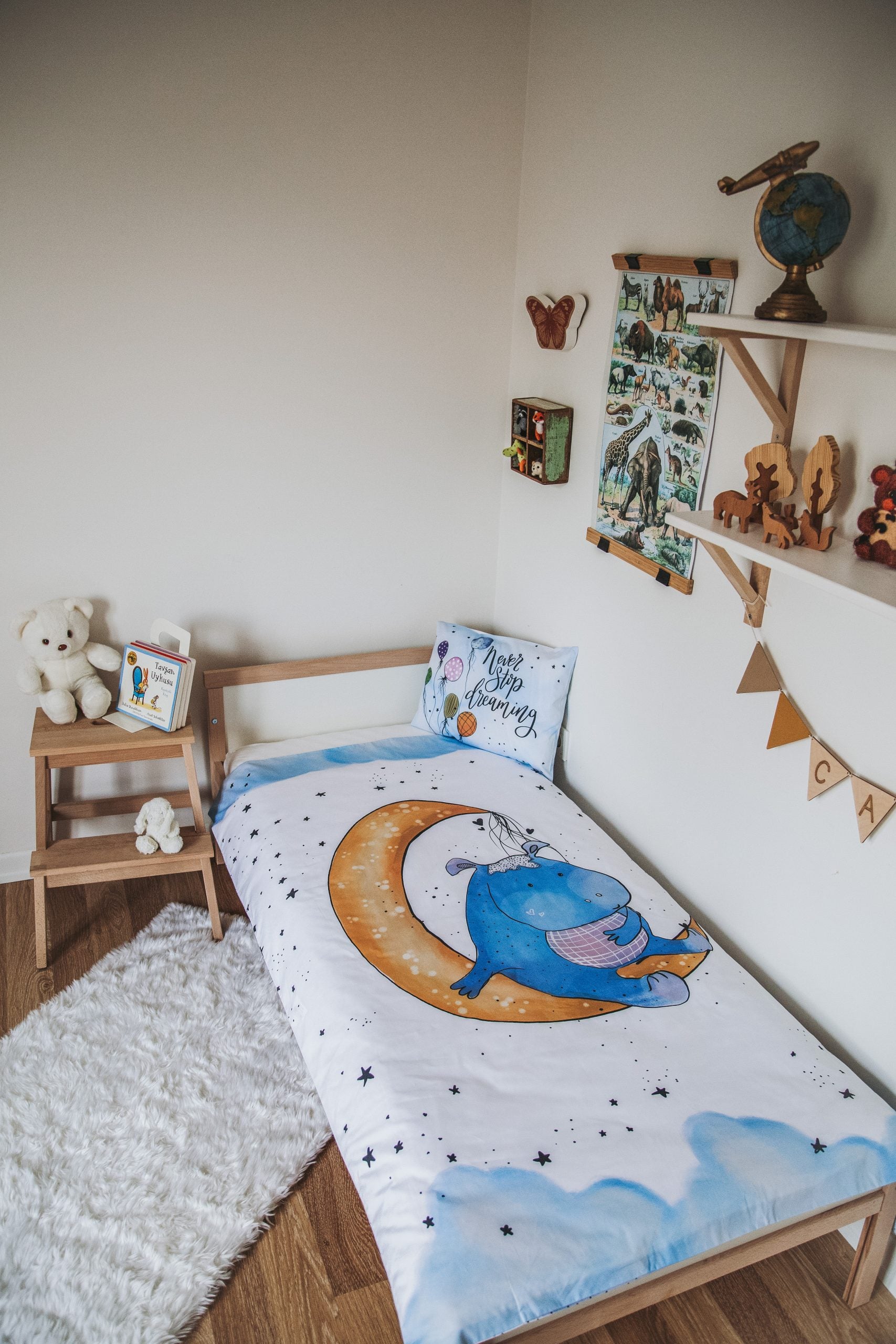 Hippo Duvet Cover and Pillow Case - Blzandco