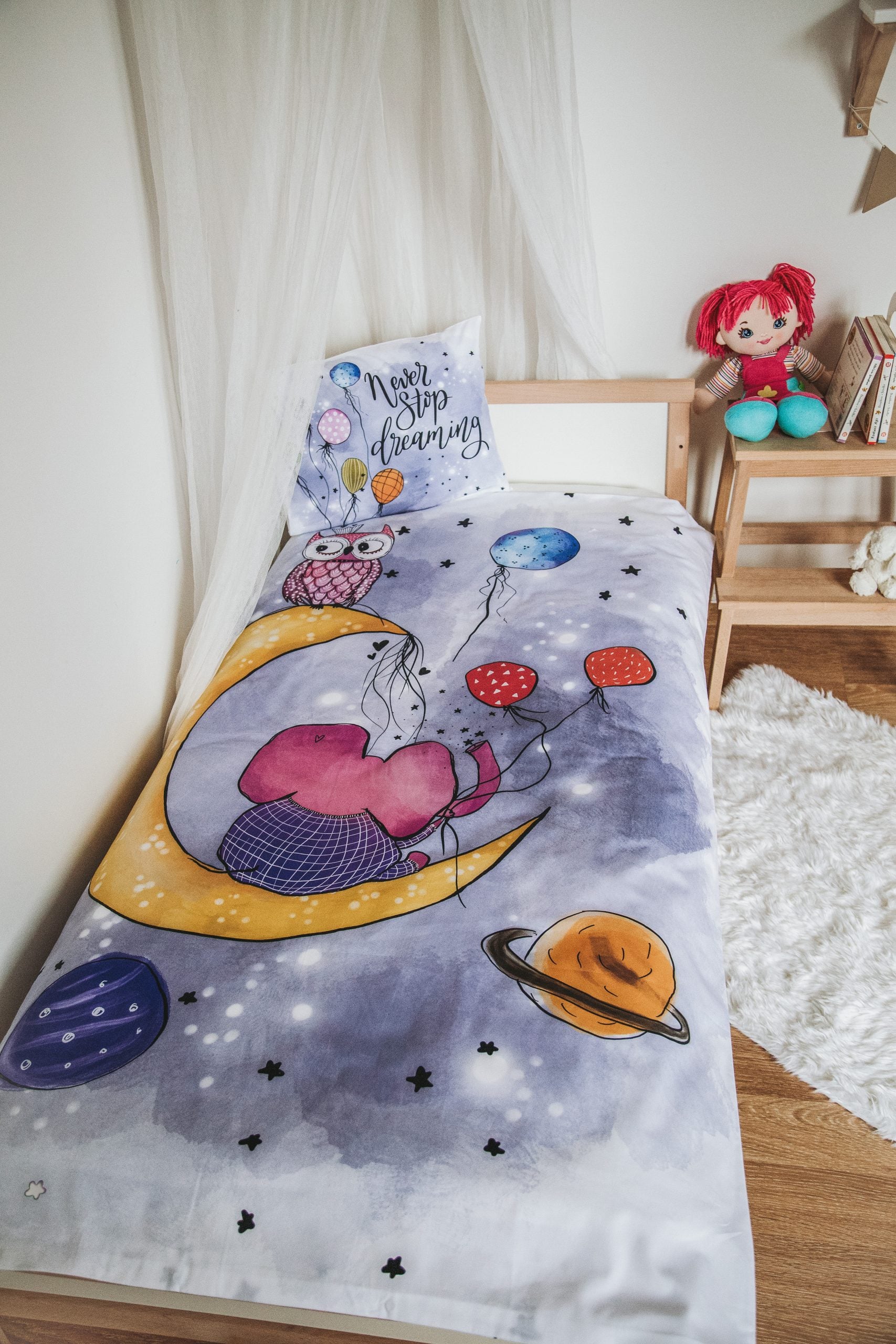 Owl & Elephant Duvet Cover and Pillow Case - Blzandco