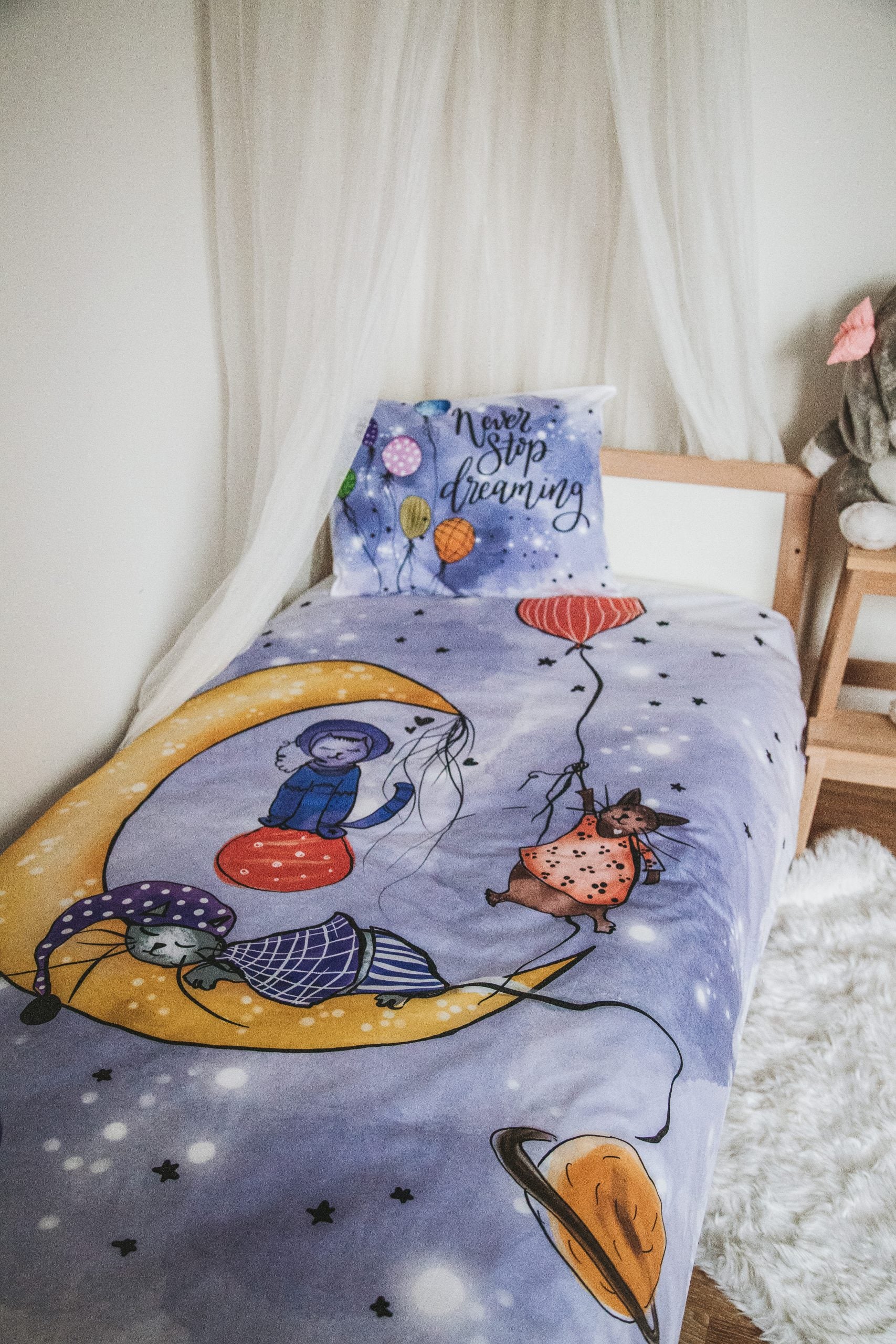 Caty Space Duvet Cover and Pillow Case - Blzandco