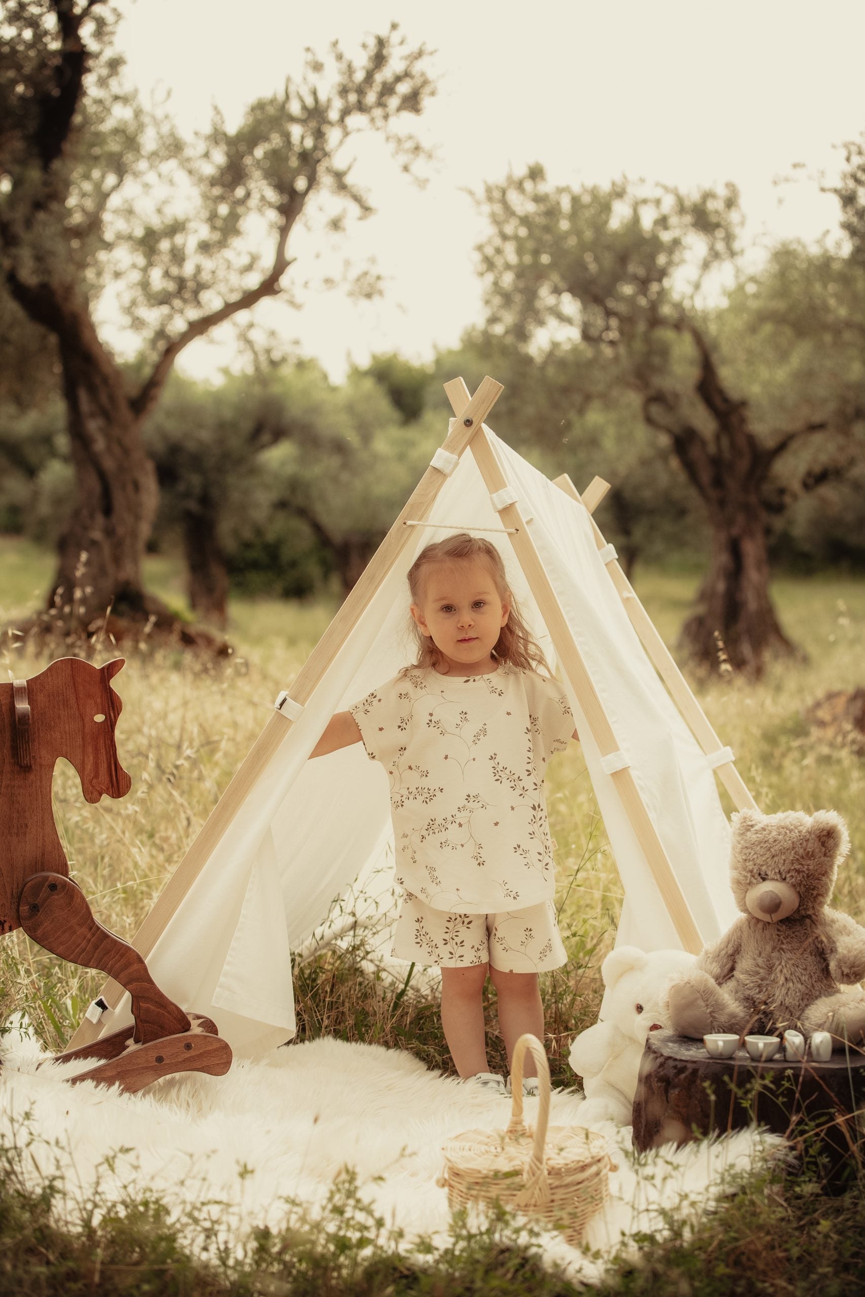 Brown Ivy Tee & Short Set - Blzandco