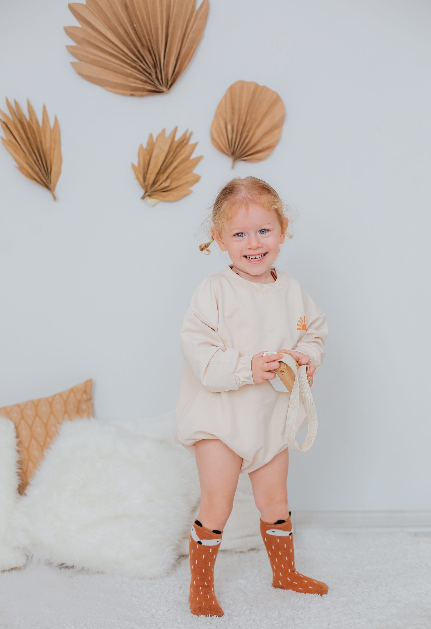 Beige ‘Here Comes The Sun’ Romper - Blzandco
