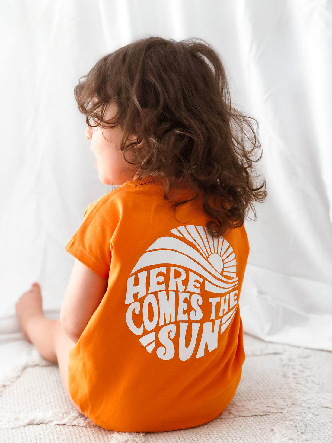 Orange Short Sleeve Summer Romper - Blzandco