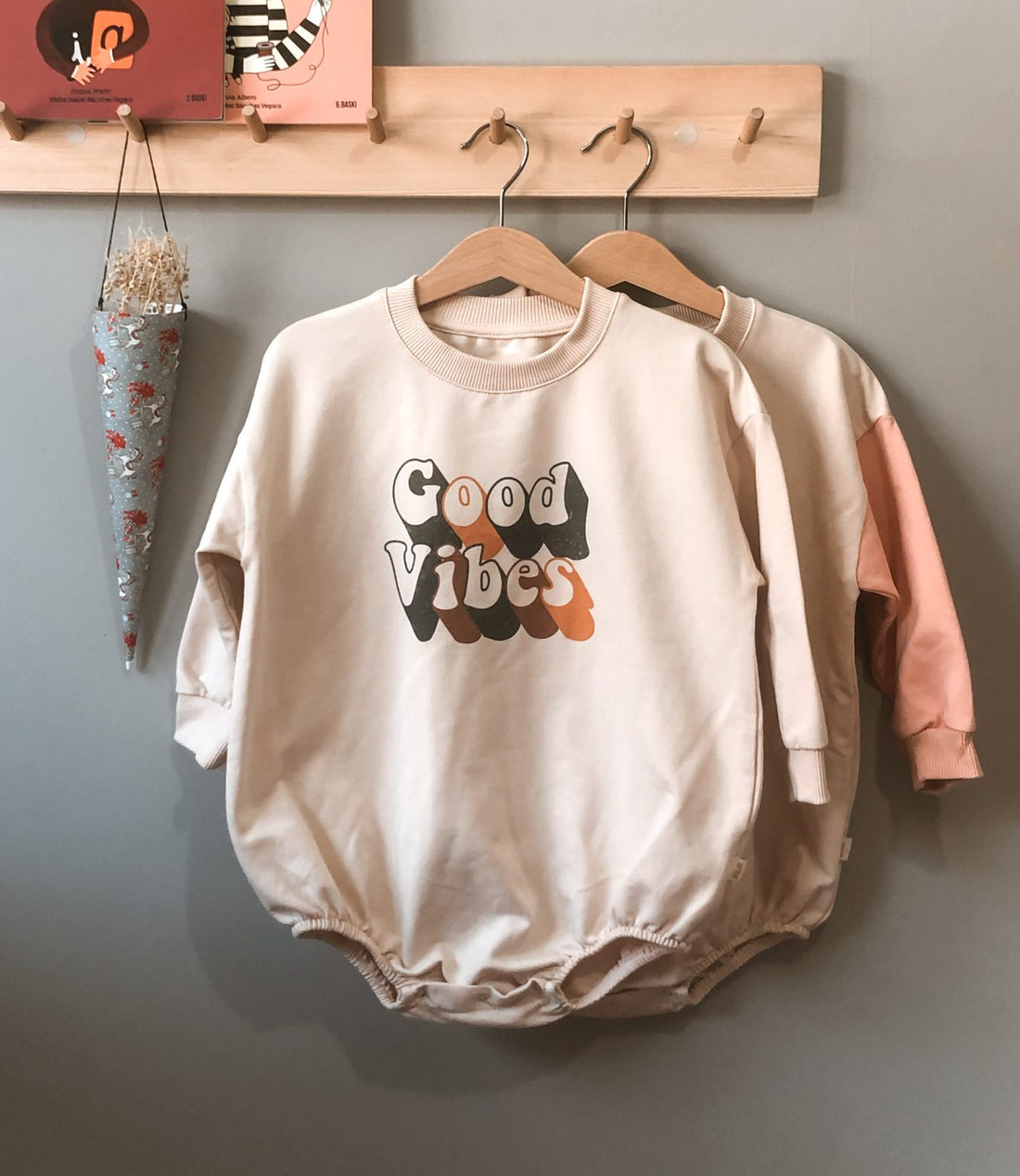 Good Vibes Beige Oversize Romper - Blzandco