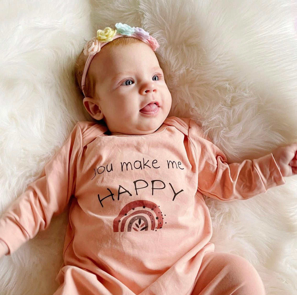 Make Me Happy Pink Overall - Blzandco