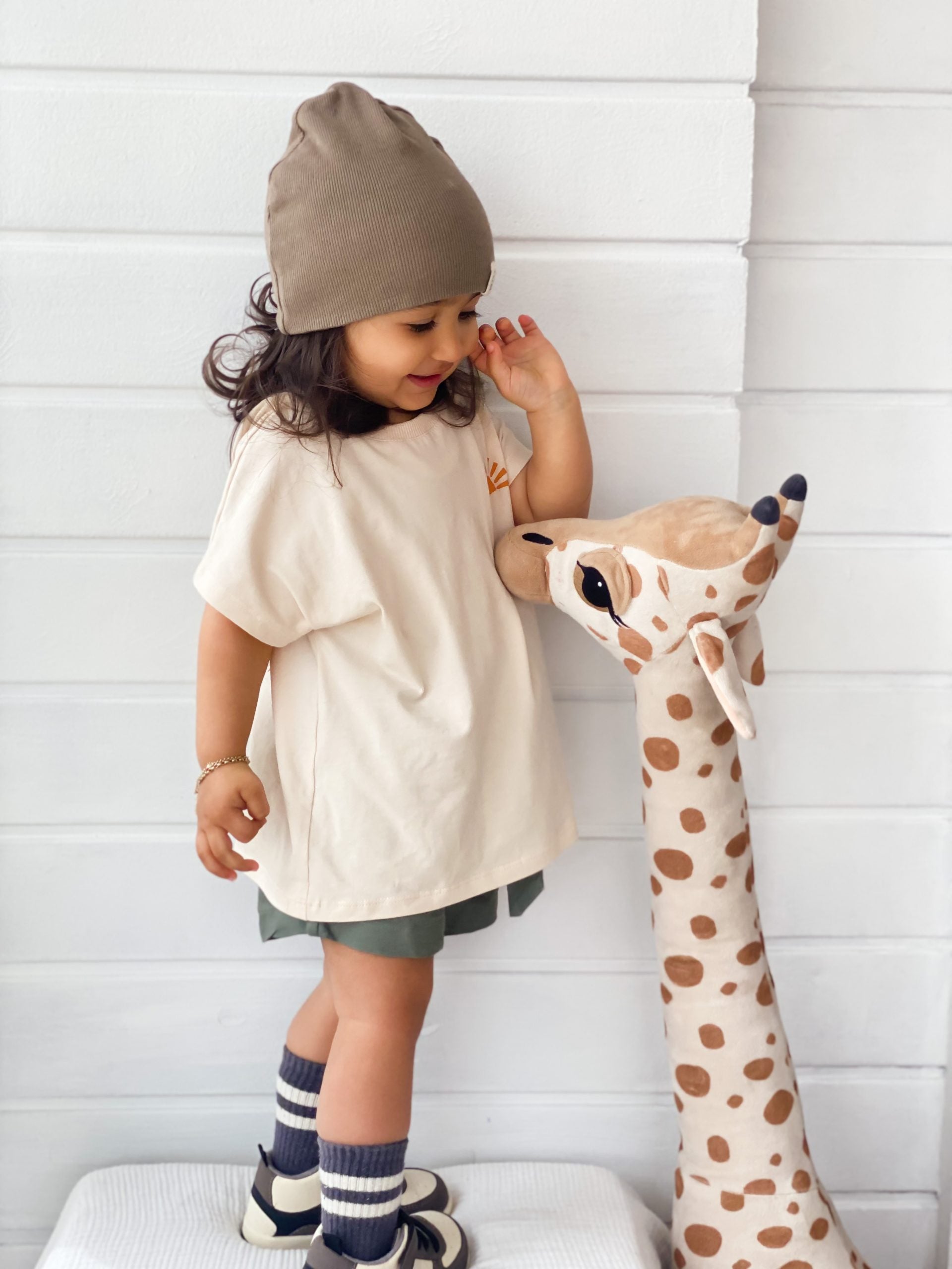 Beige Here Comes The Sun Tshirt - Blzandco