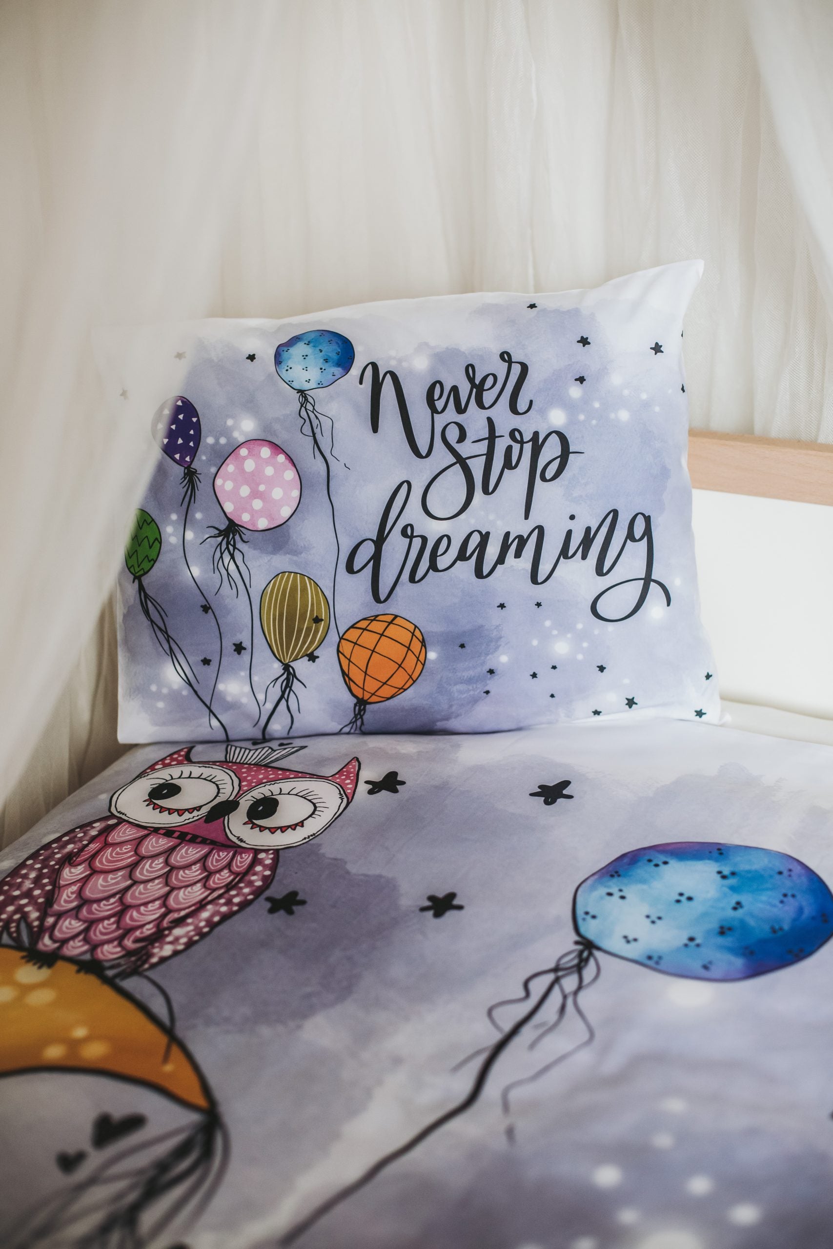 Owl & Elephant Duvet Cover and Pillow Case - Blzandco