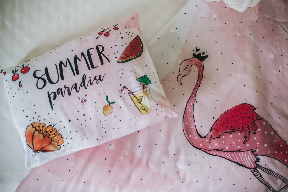 Flamingo Duvet Cover and Pillow Case - Blzandco