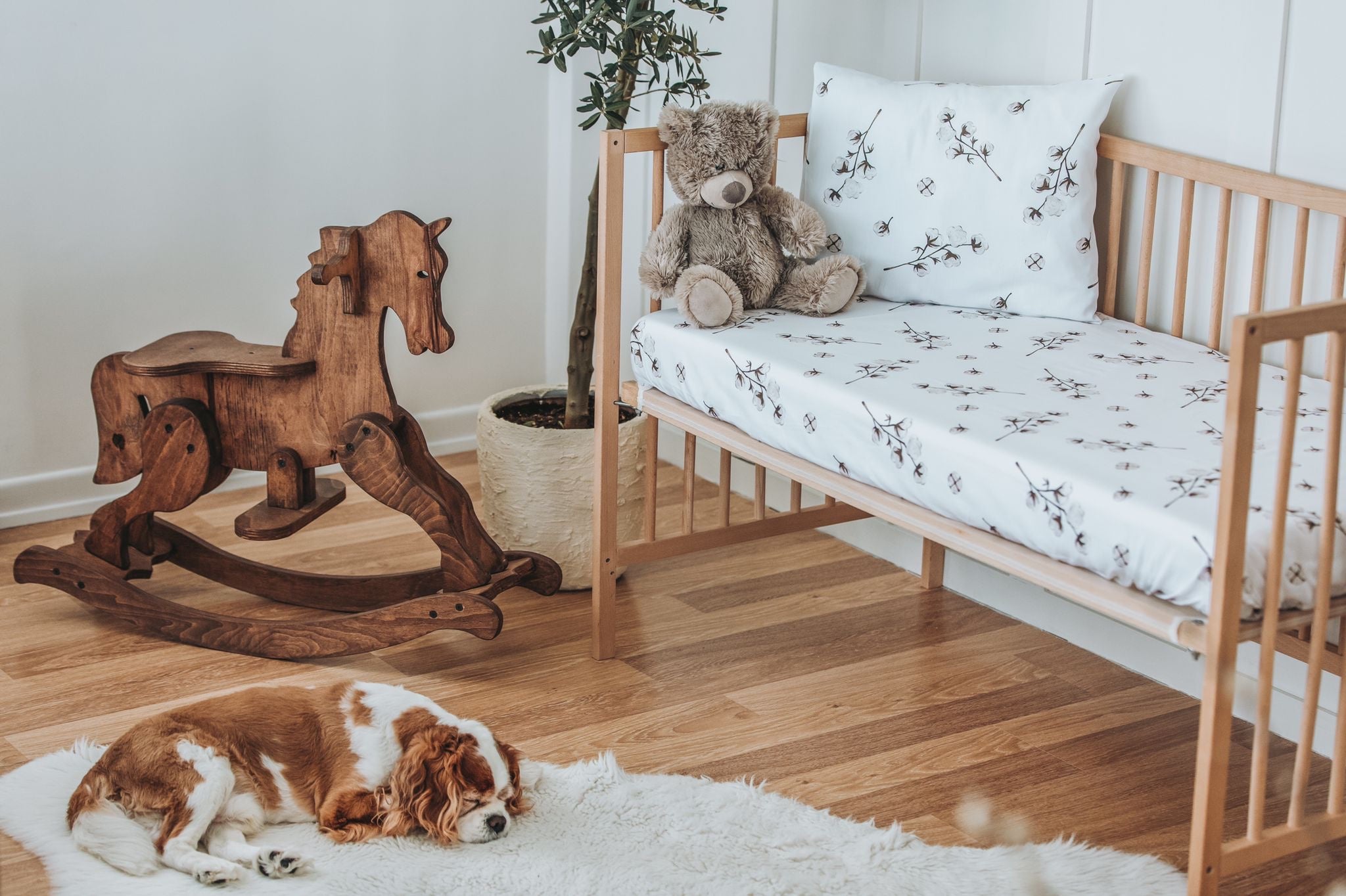 Cotton Flower Crib Sheet - Blzandco