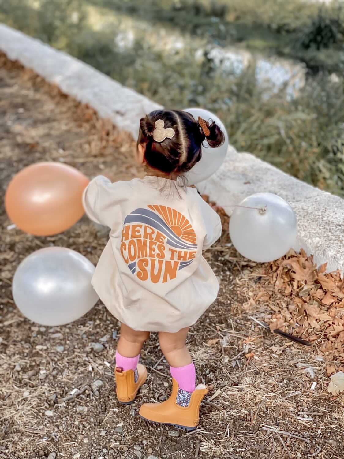 Beige ‘Here Comes The Sun’ Romper - Blzandco