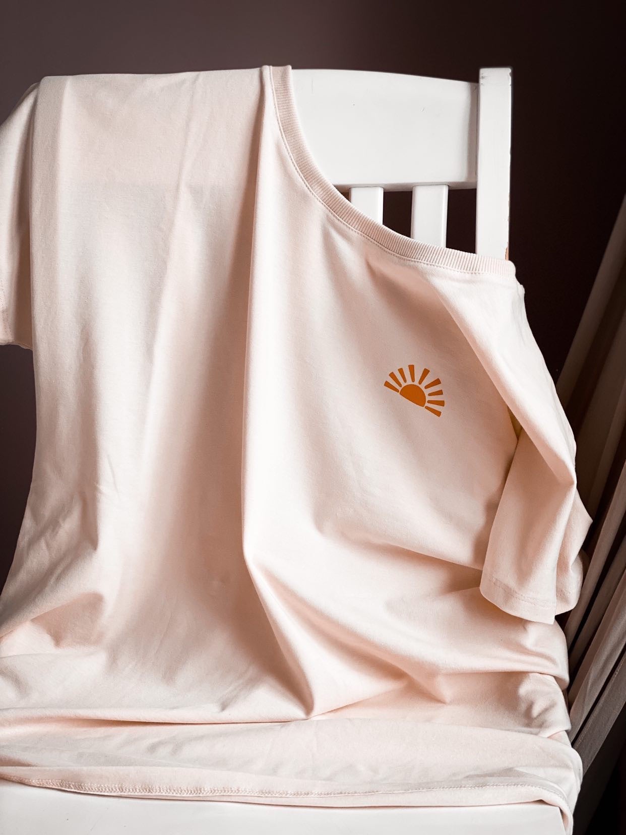 Mom Beige Tshirt Here Comes The Sun - Blzandco