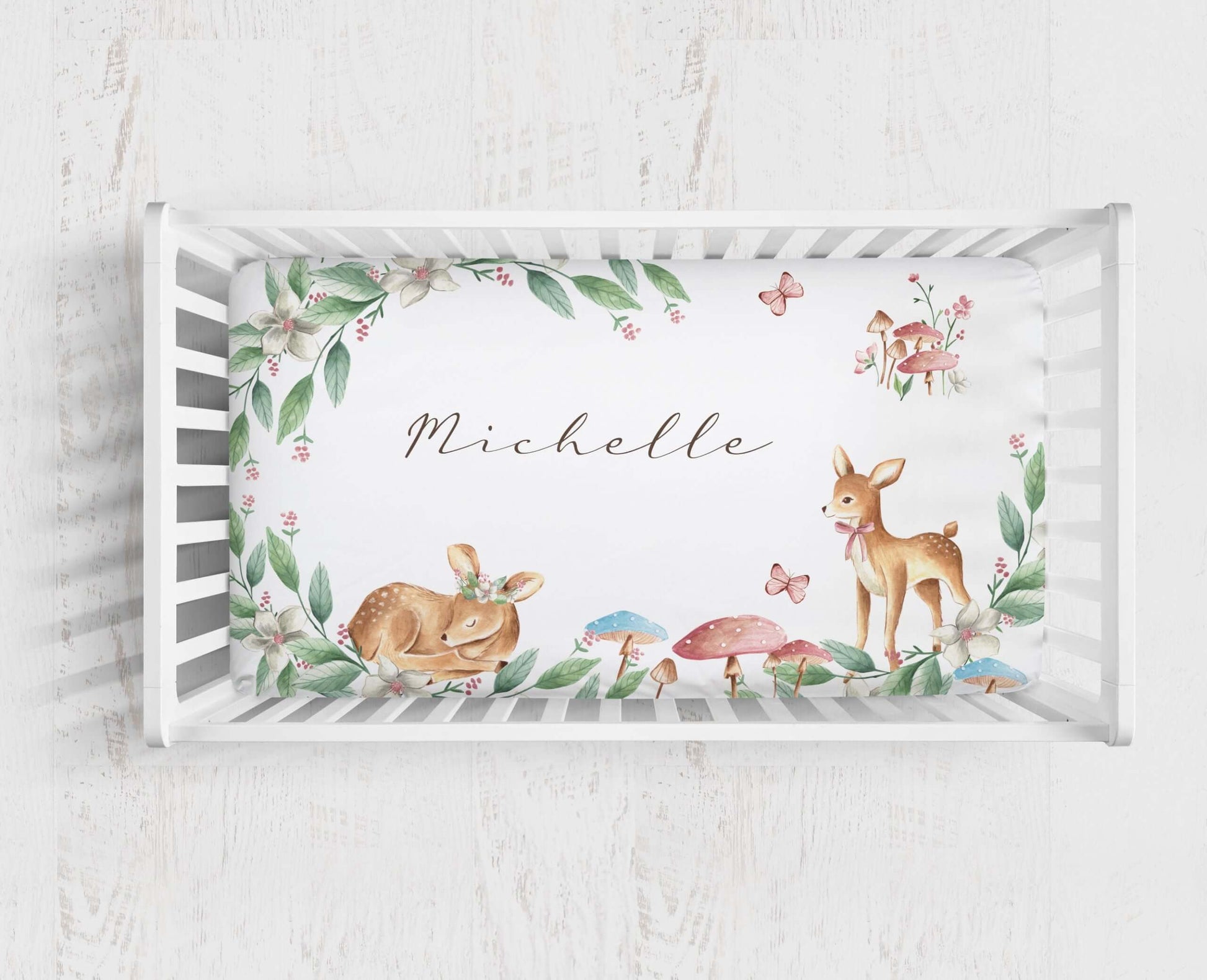 Baby Deers Cot Bed Sheet - Blzandco