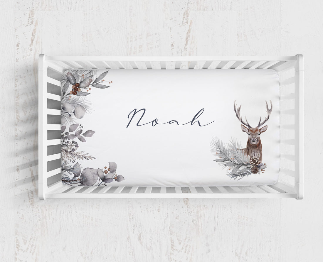 Forest Deer Cot Bed Sheet - Blzandco