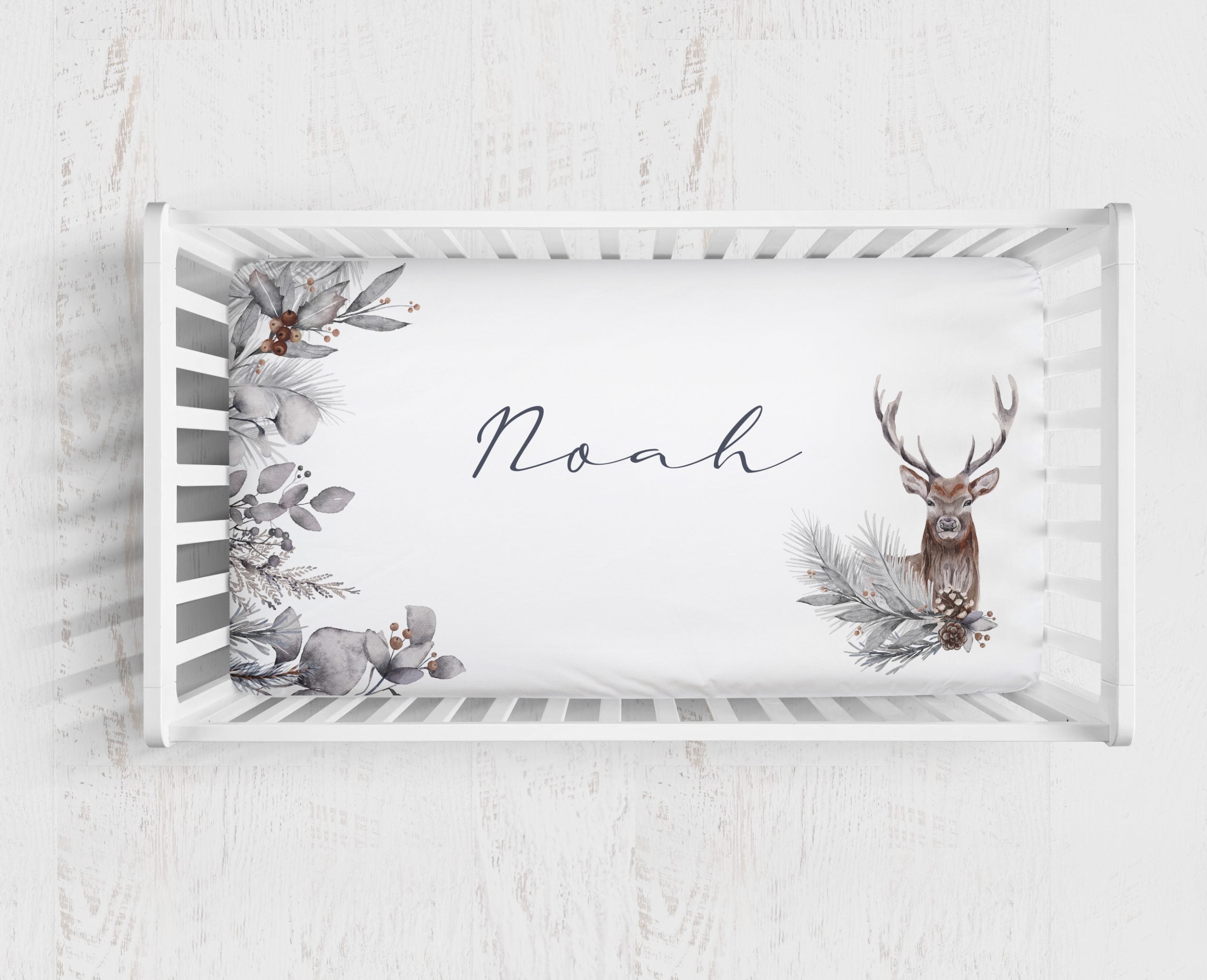 Forest Deer Cot Bed Sheet - Blzandco