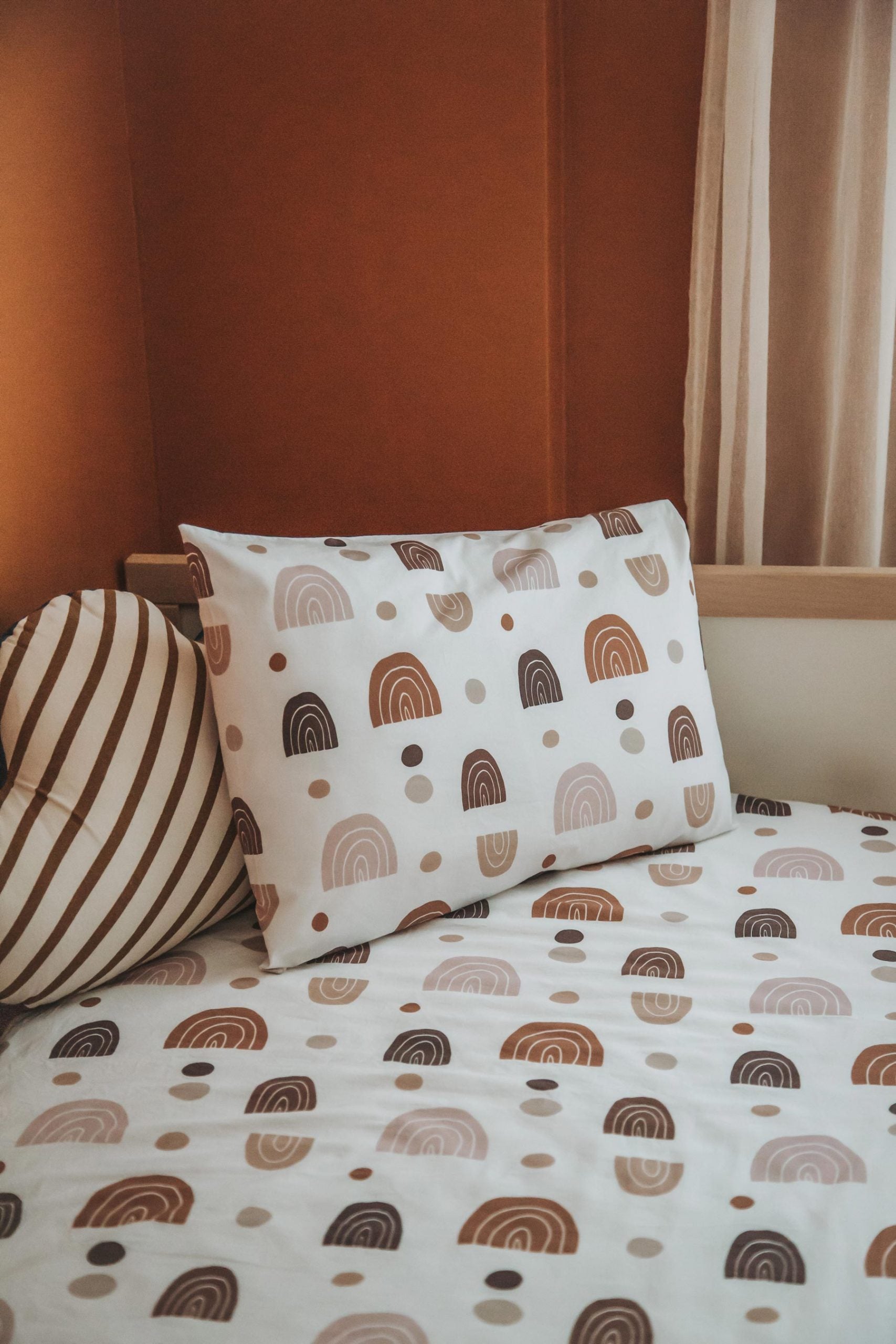 Bohemian Rainbow Fitted Crib Sheet - Blzandco