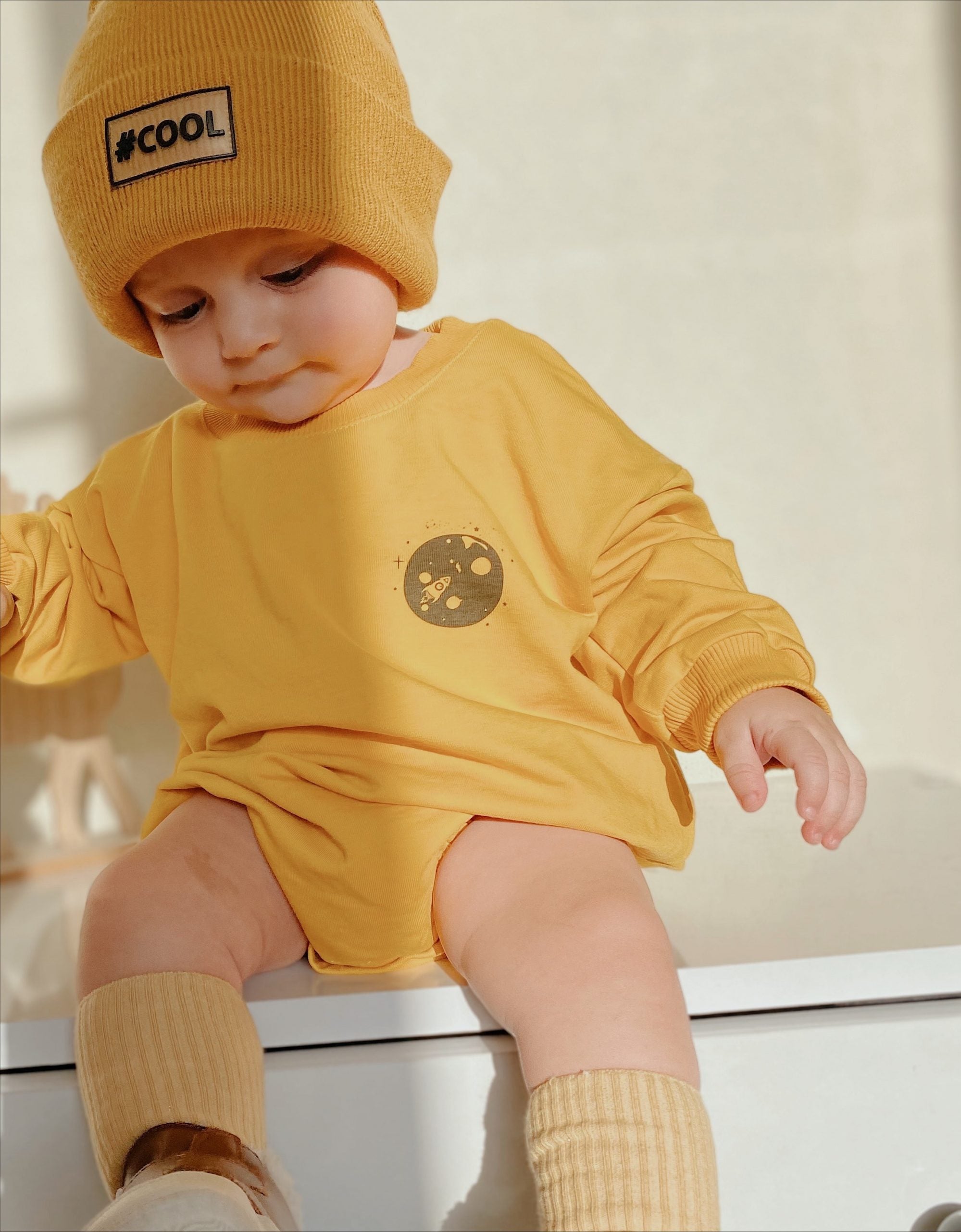Yellow Moon Child Romper - Blzandco