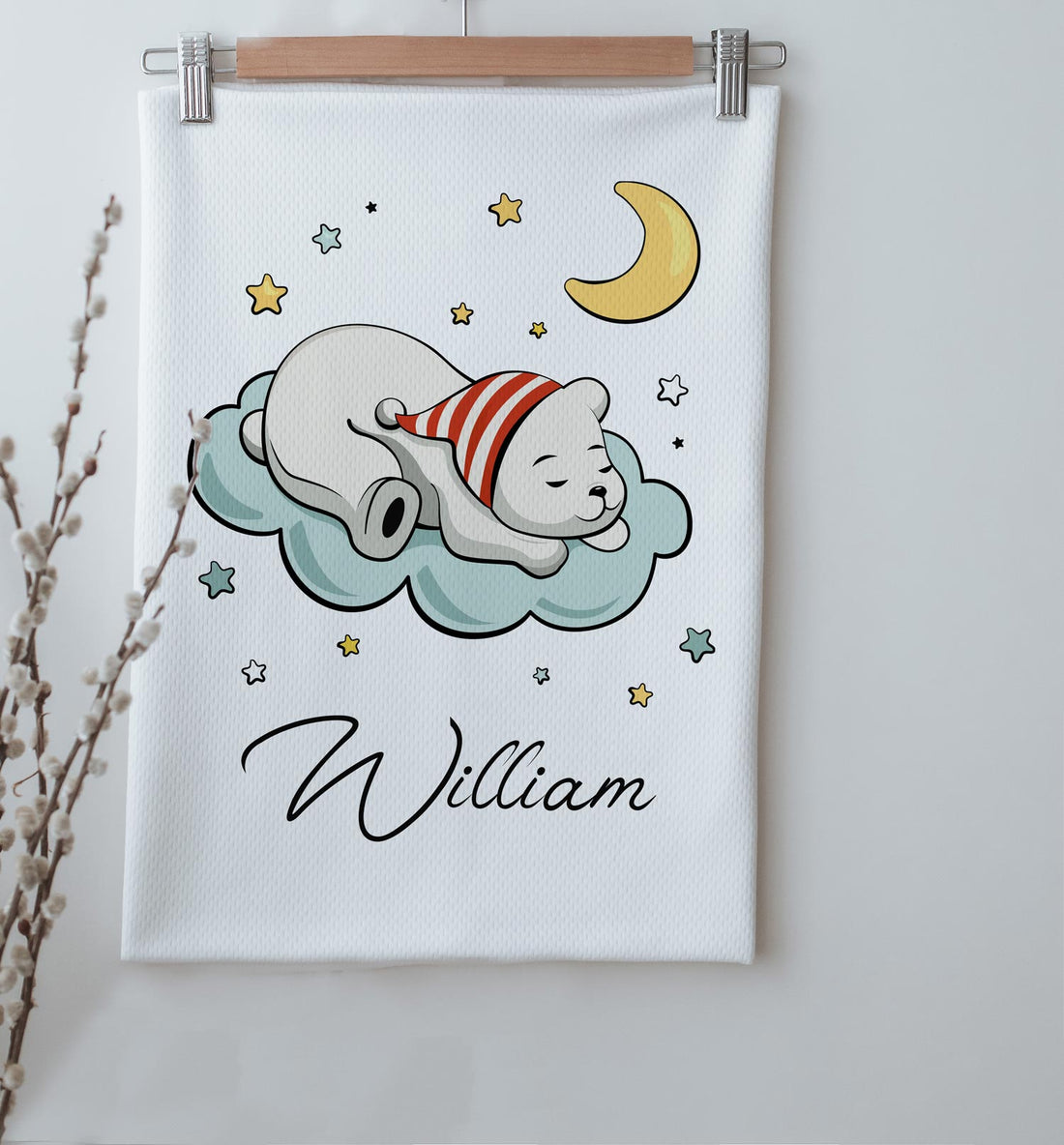 Sleeping Polar Bear Personalized Blanket - Blzandco