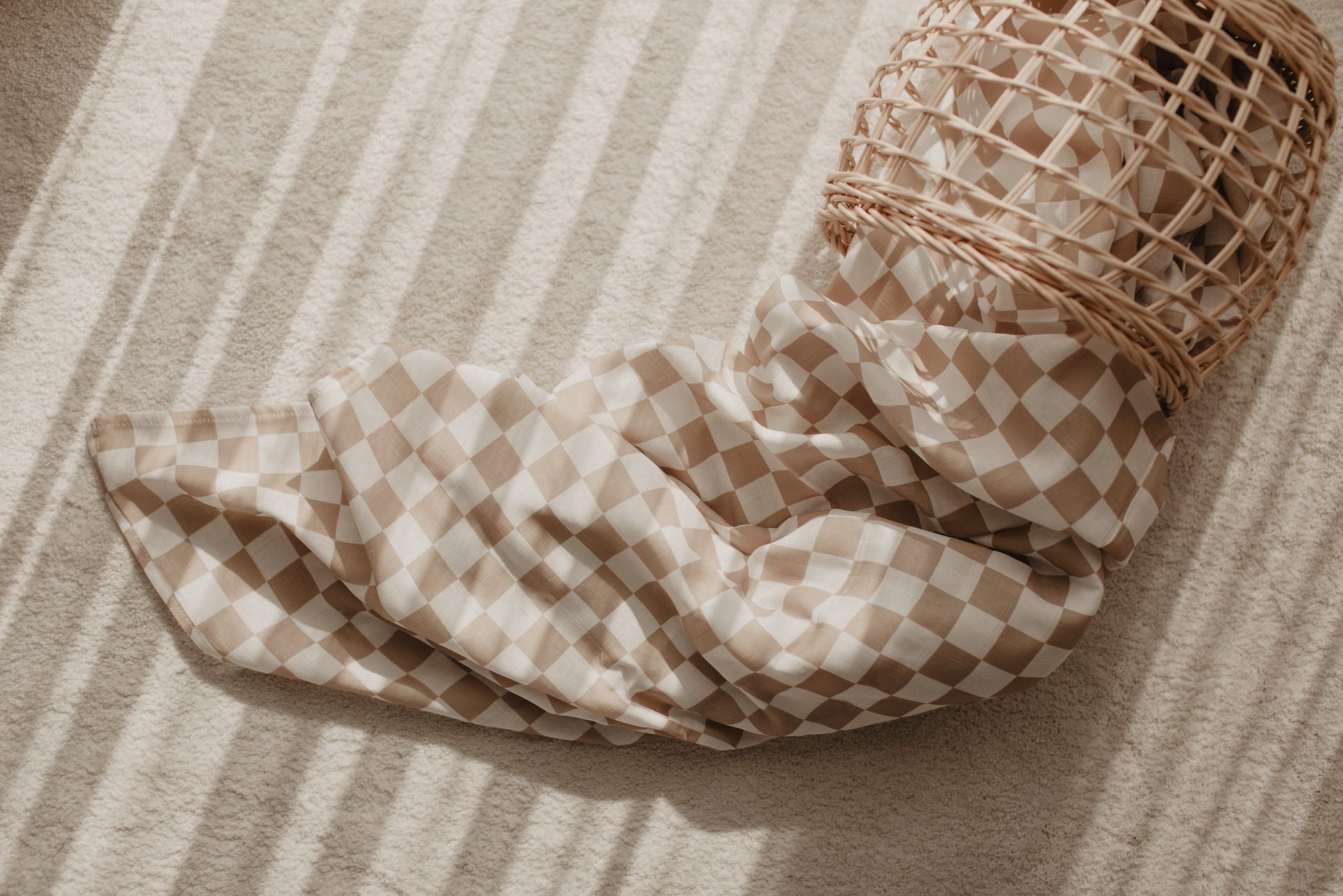 Checkerboard Muslin Swaddle - Blzandco