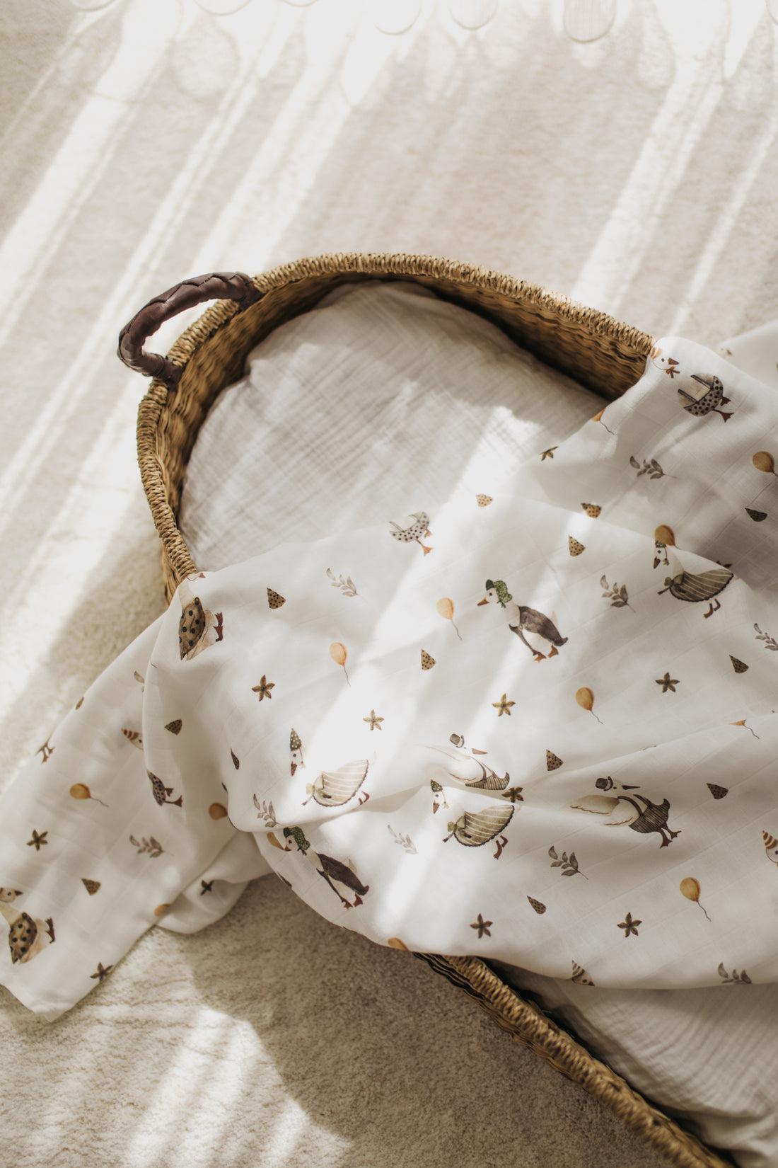Family Ducks Muslin Swaddle