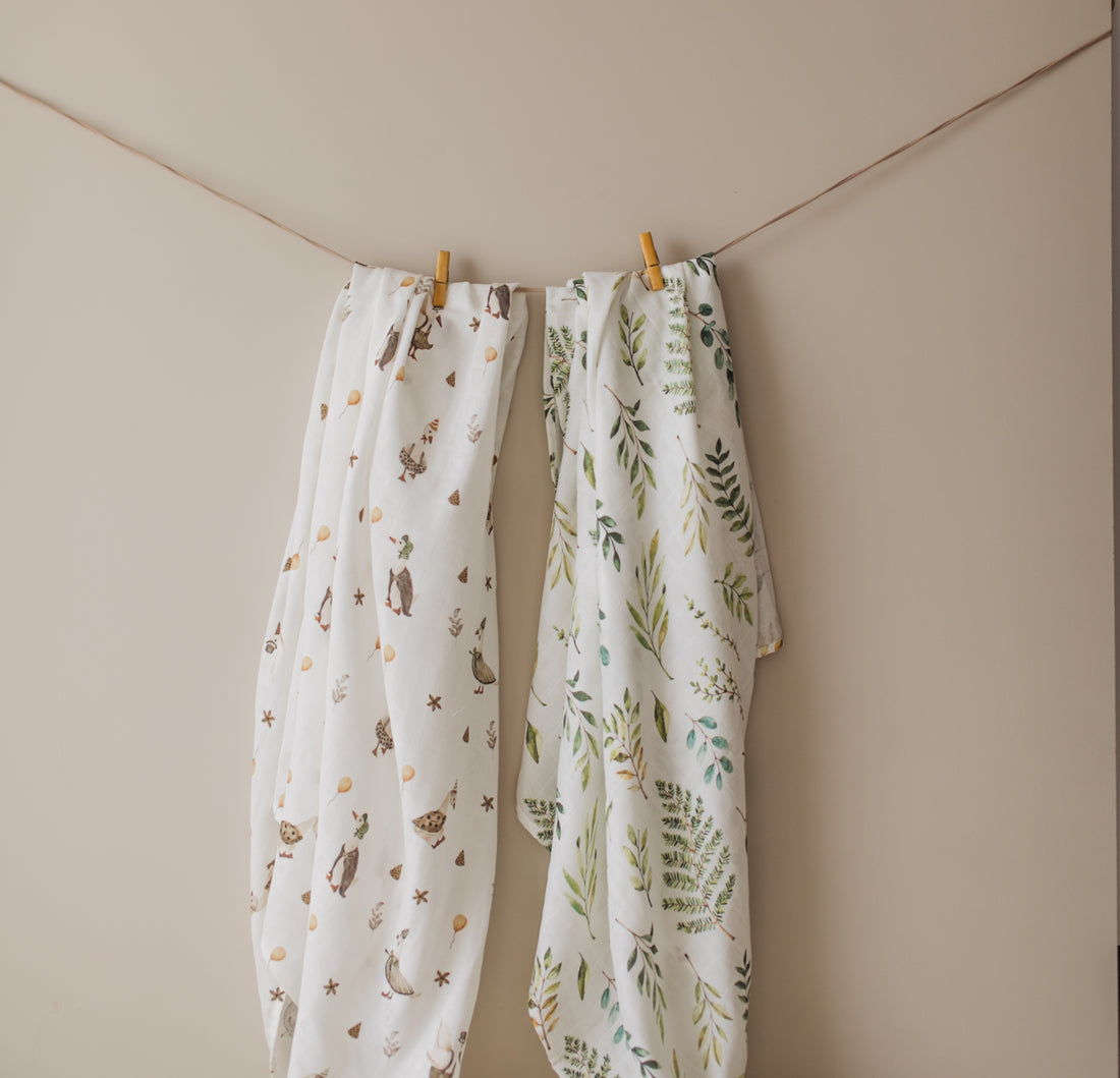 Nature Leaf Muslin Swaddle - Blzandco