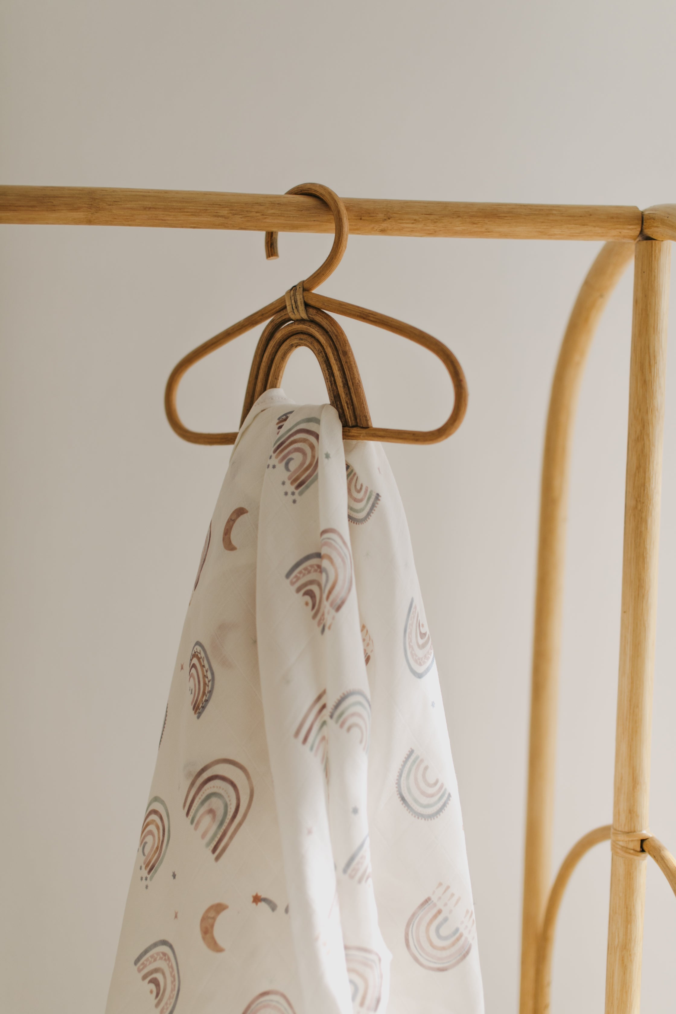 Soft Rainbow Muslin Swaddle