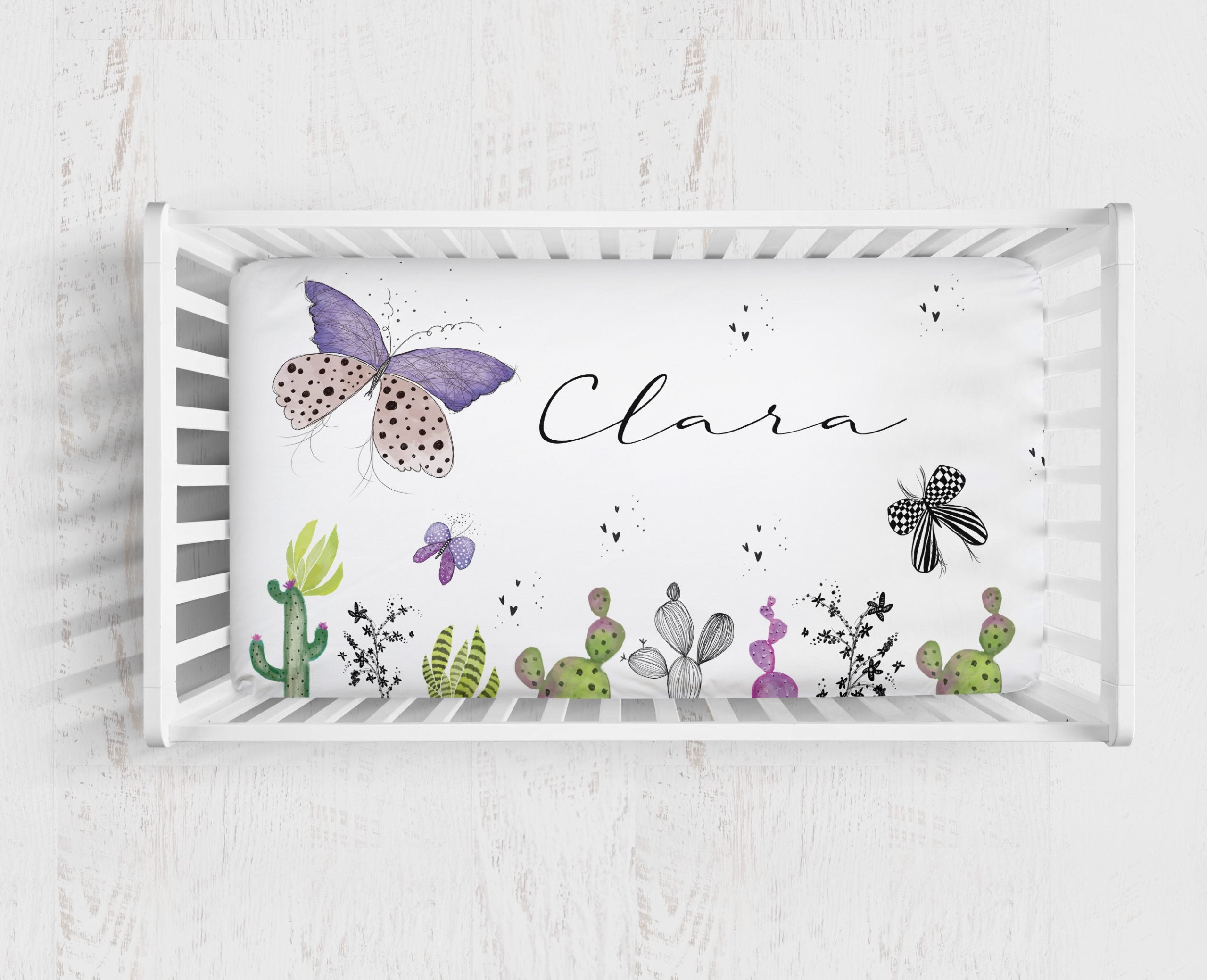 Butterfly Cot Bed Sheet - Blzandco