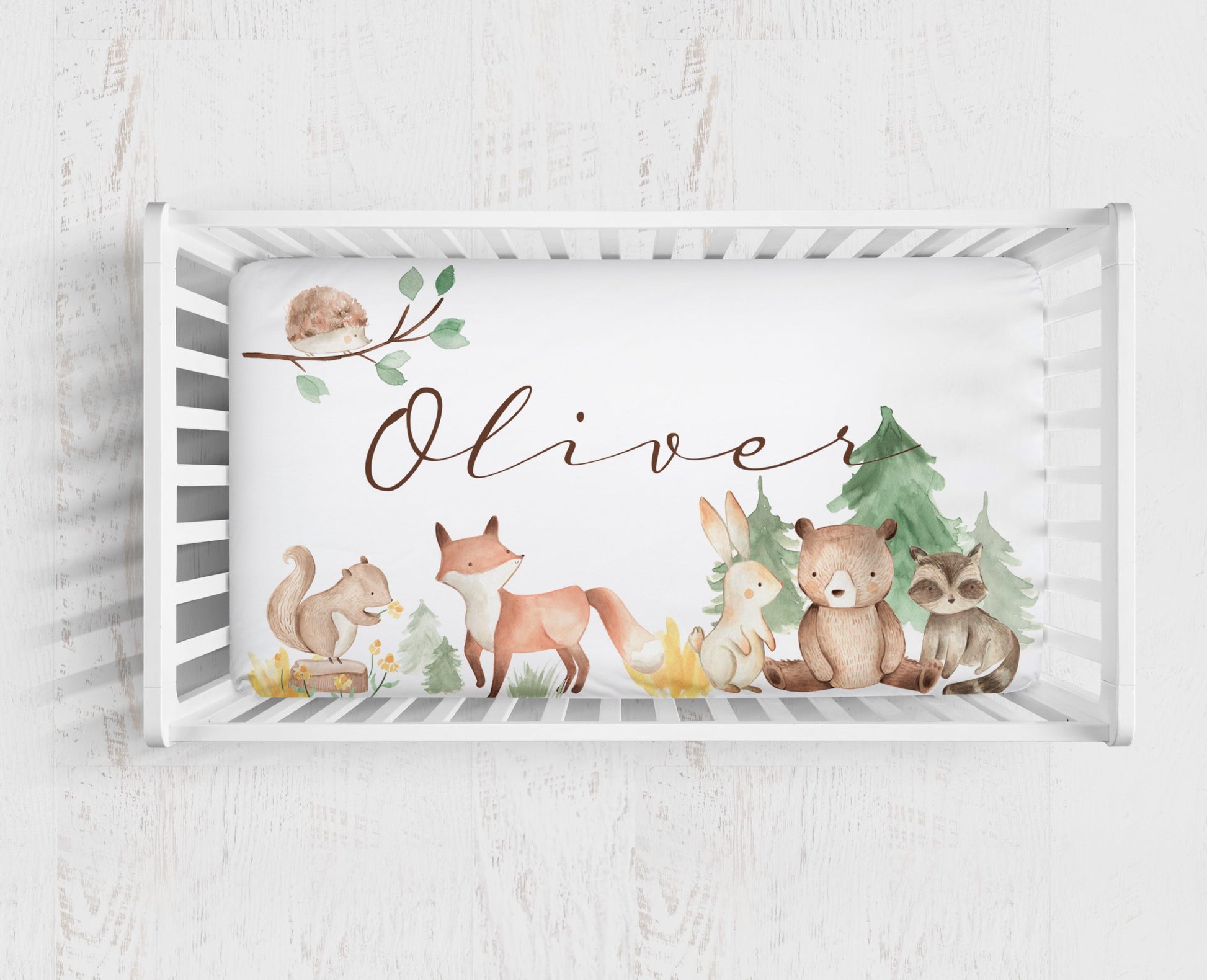 Woodland Animals Cot Bed Sheet - Blzandco