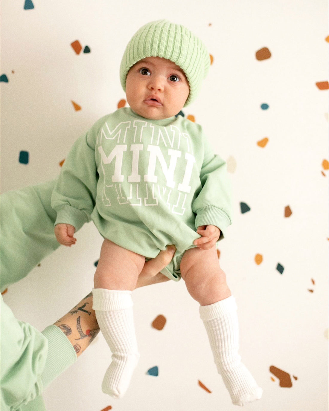 Green ‘Mini’ Printed Romper - Blzandco