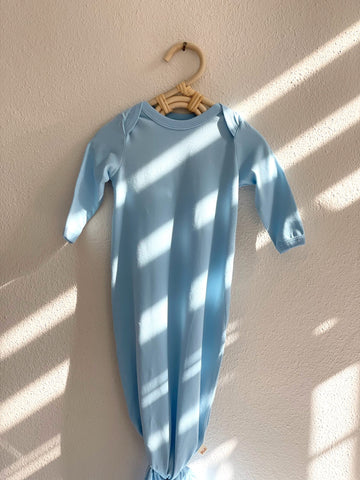 Baby boy coming home outfit ideas - knotted gown, bodysuit and gift set