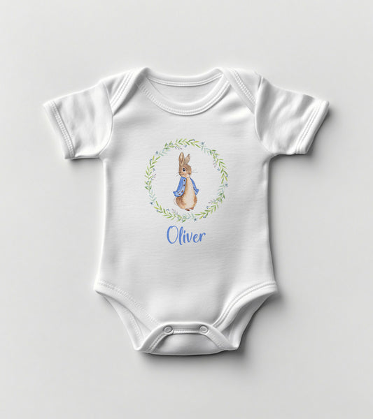 Peter Rabbit Blue Baby Bodysuit