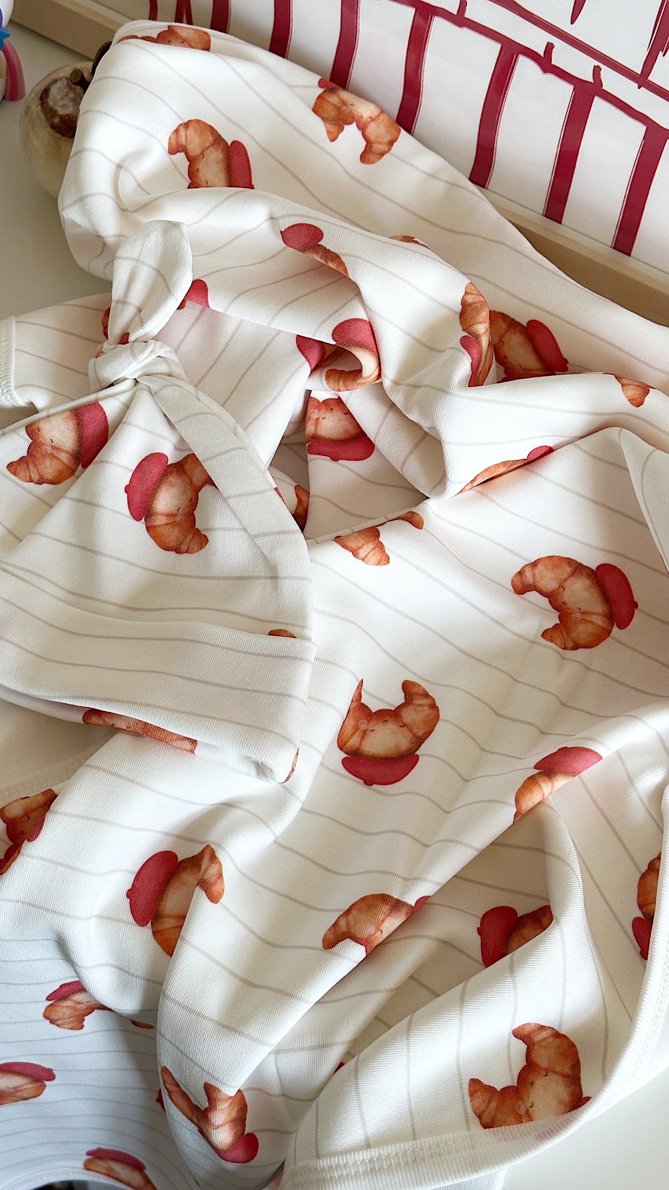Croissant Baby Blanket & Hat