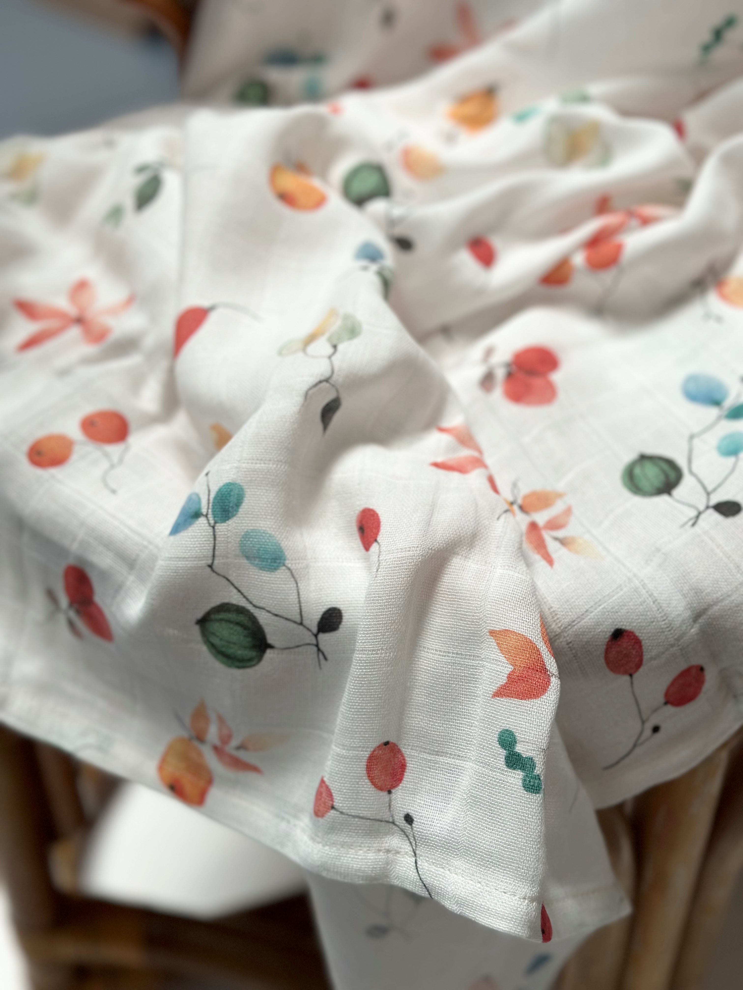 Flower Wind Muslin Swaddle