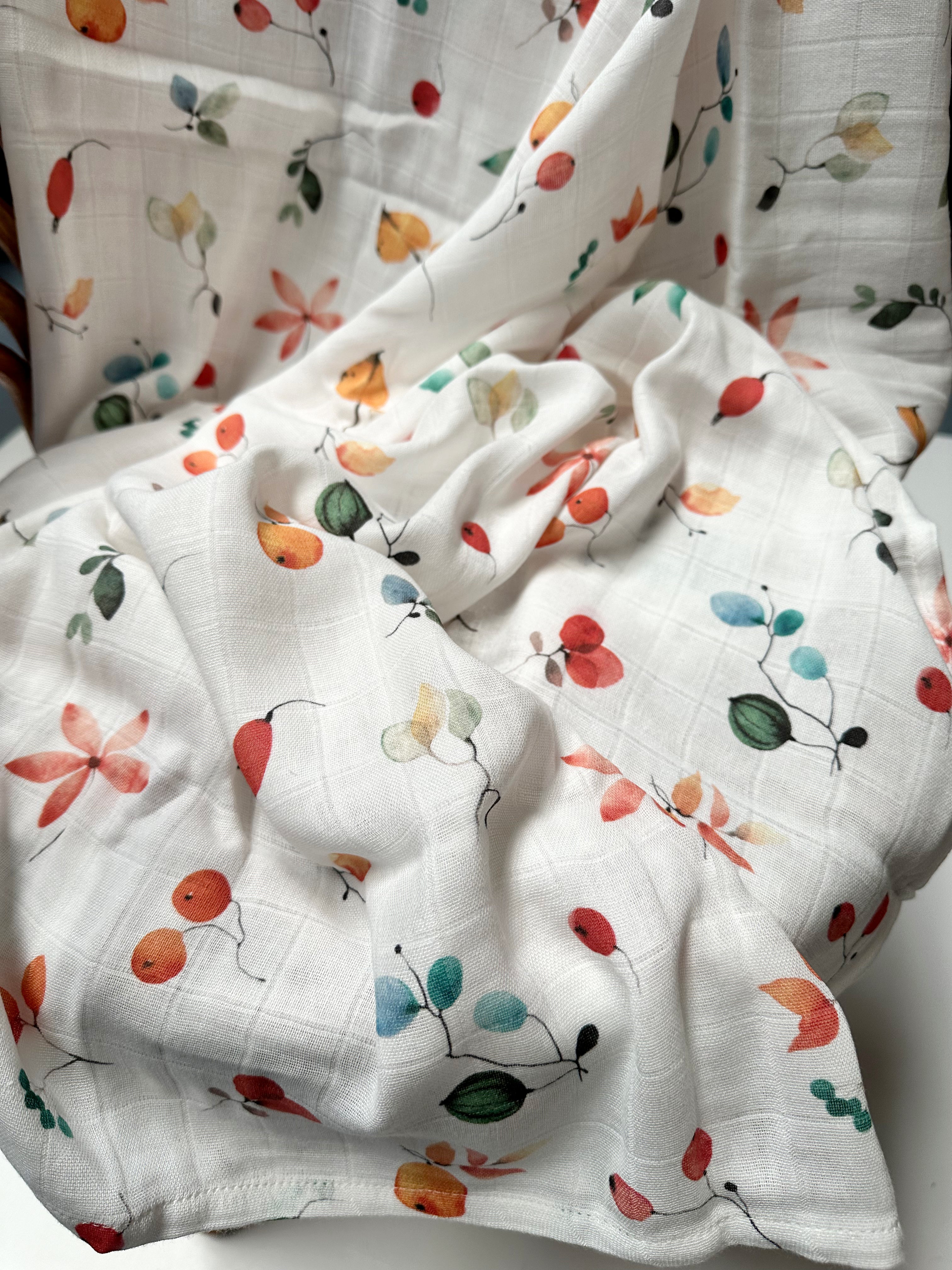 Flower Wind Muslin Swaddle