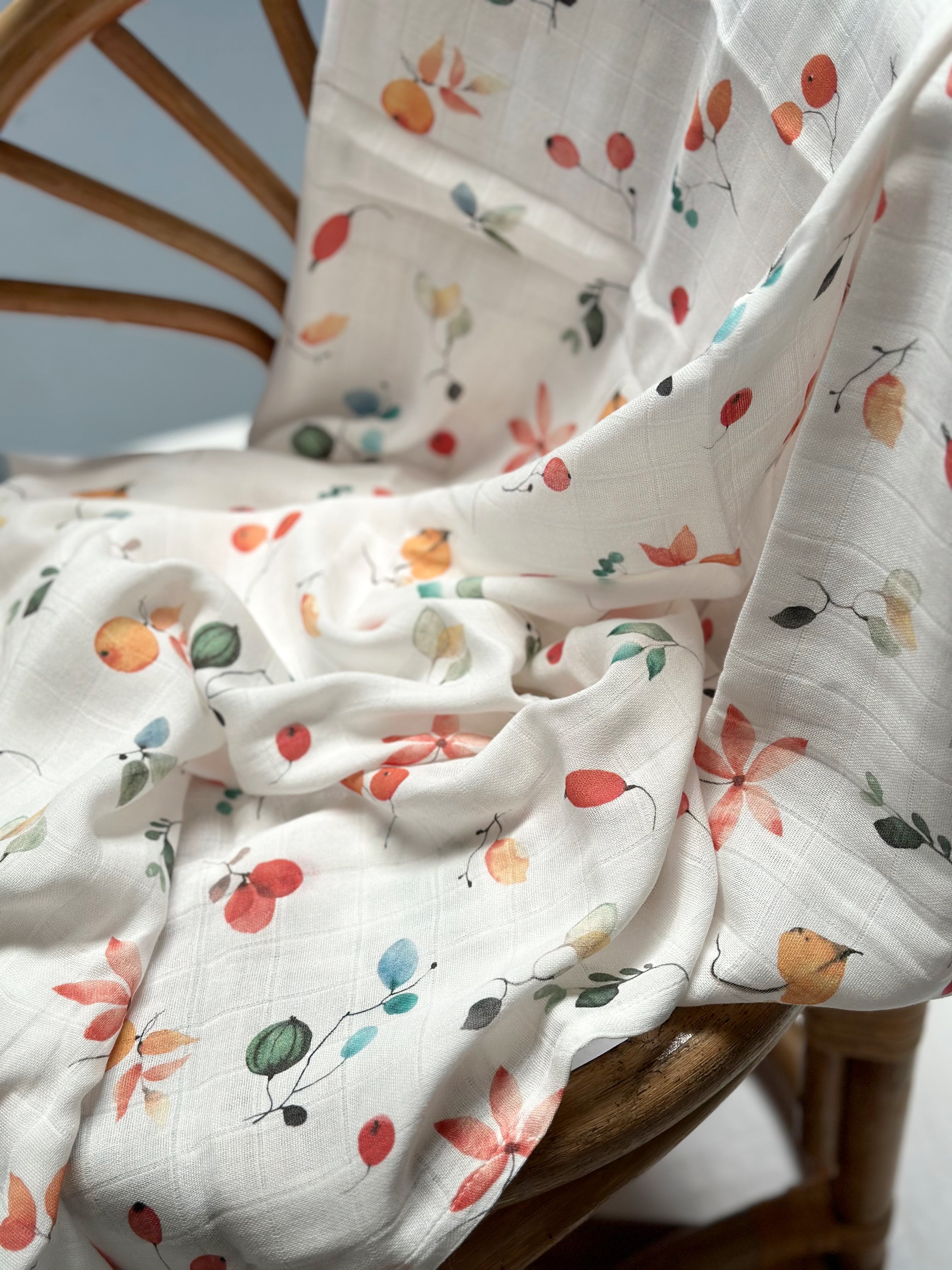 Flower Wind Muslin Swaddle