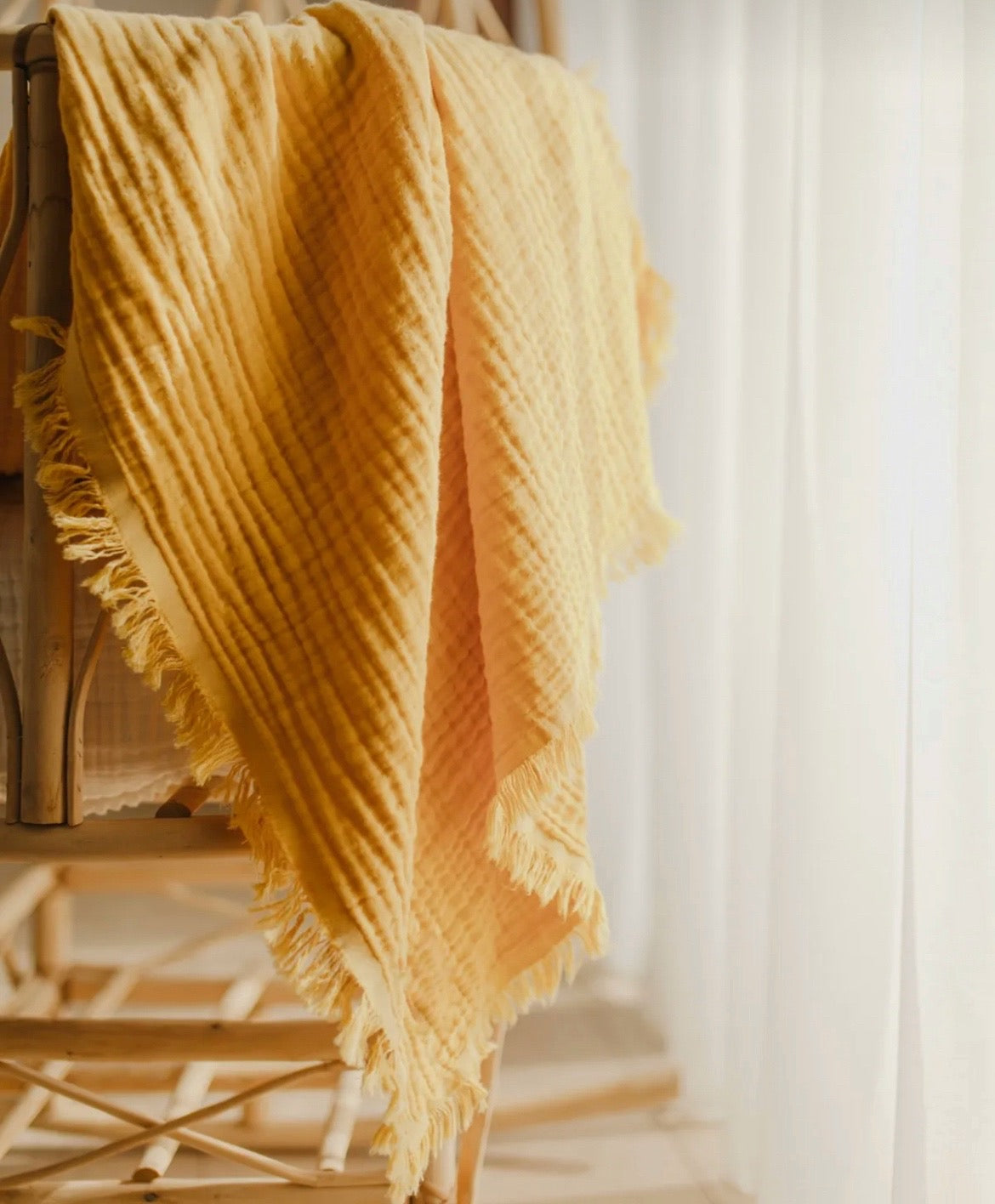 Yellow Muslin Blanket