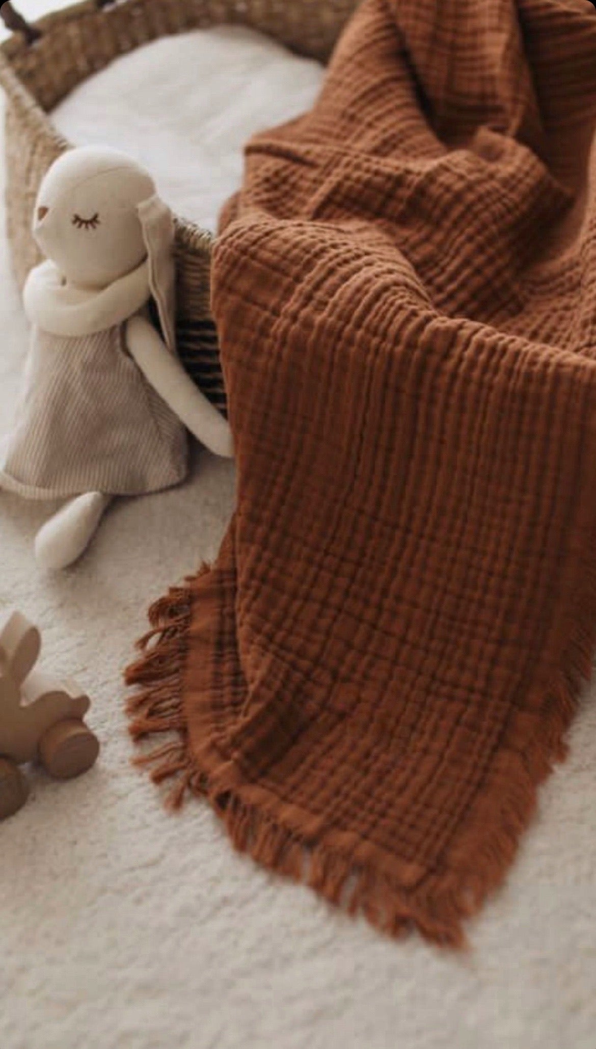 Brown Muslin Blanket